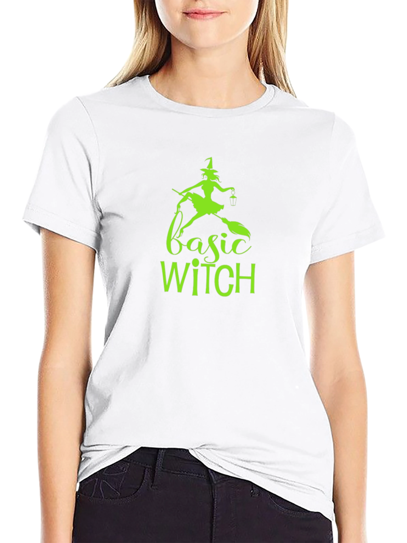Basic Witch Graphic Tee - Halloween Shirt