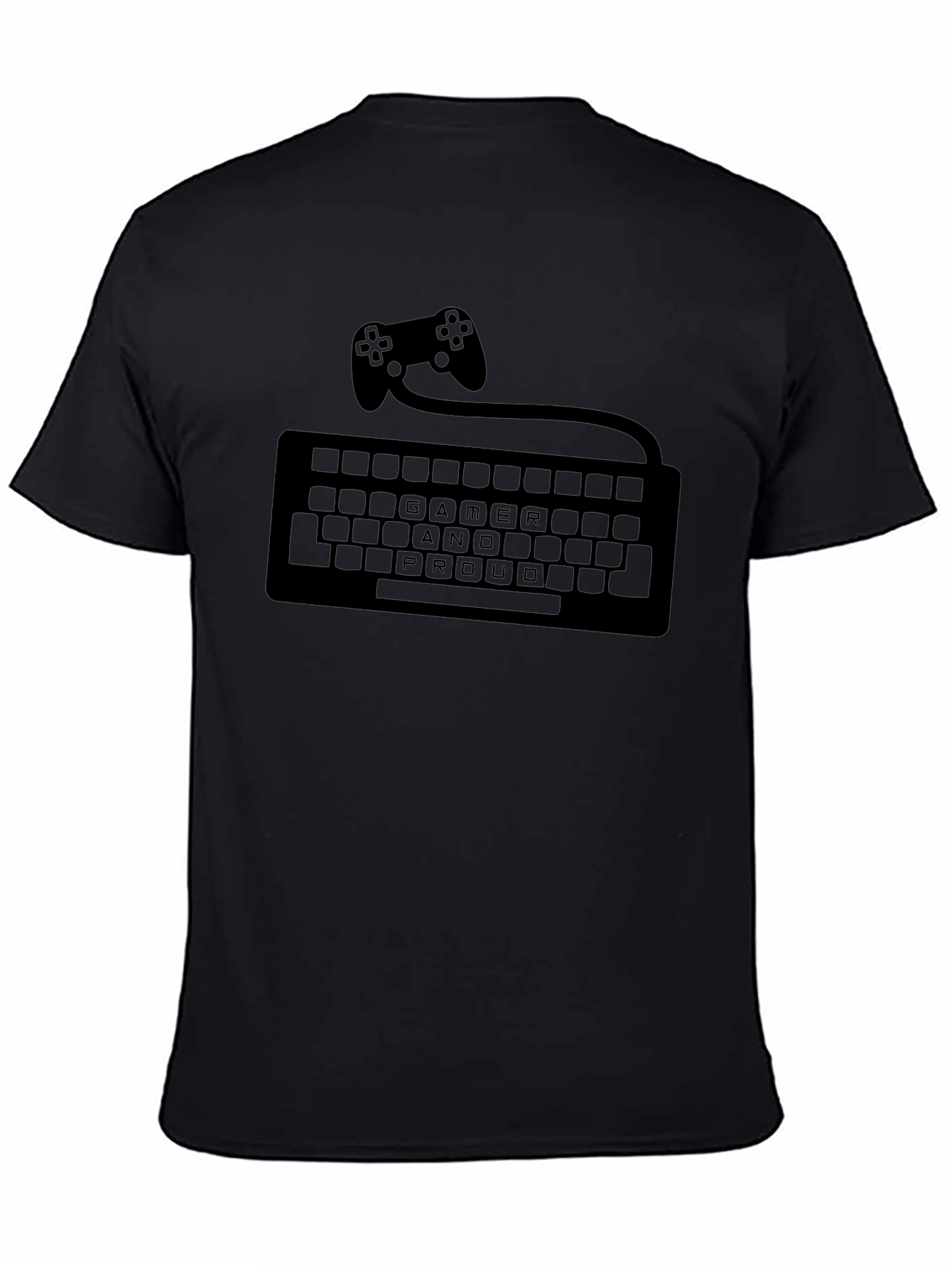 Gamer and Proud T-Shirt - Controller Keyboard Design