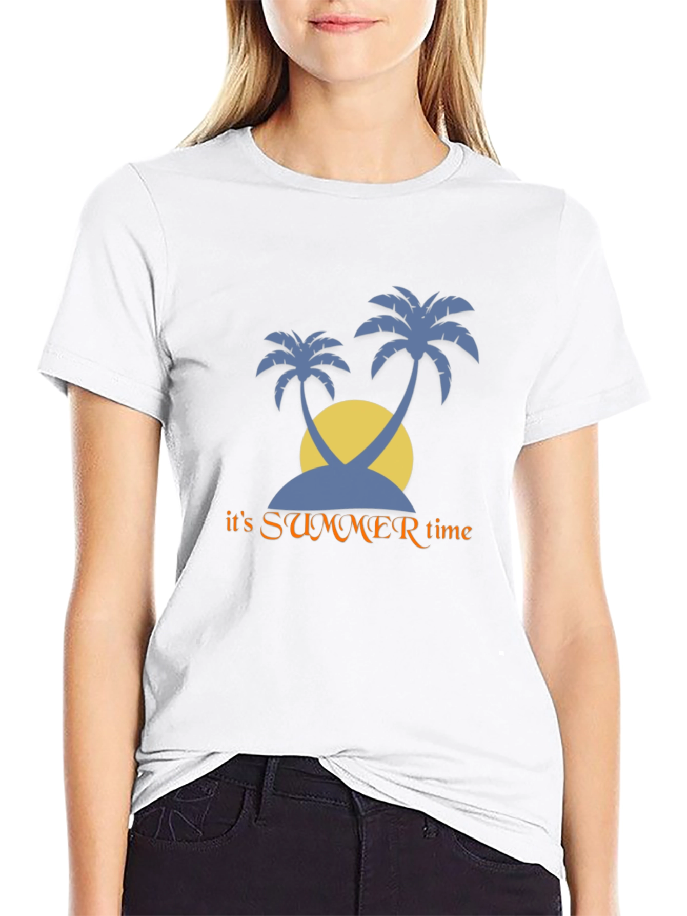 Summer Time Palms Graphic T-Shirt