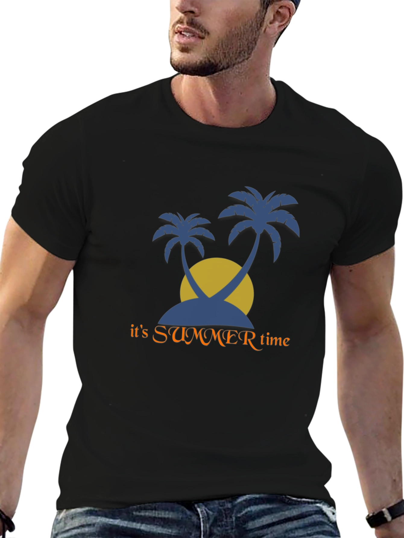 Summer Time Palms Graphic T-Shirt