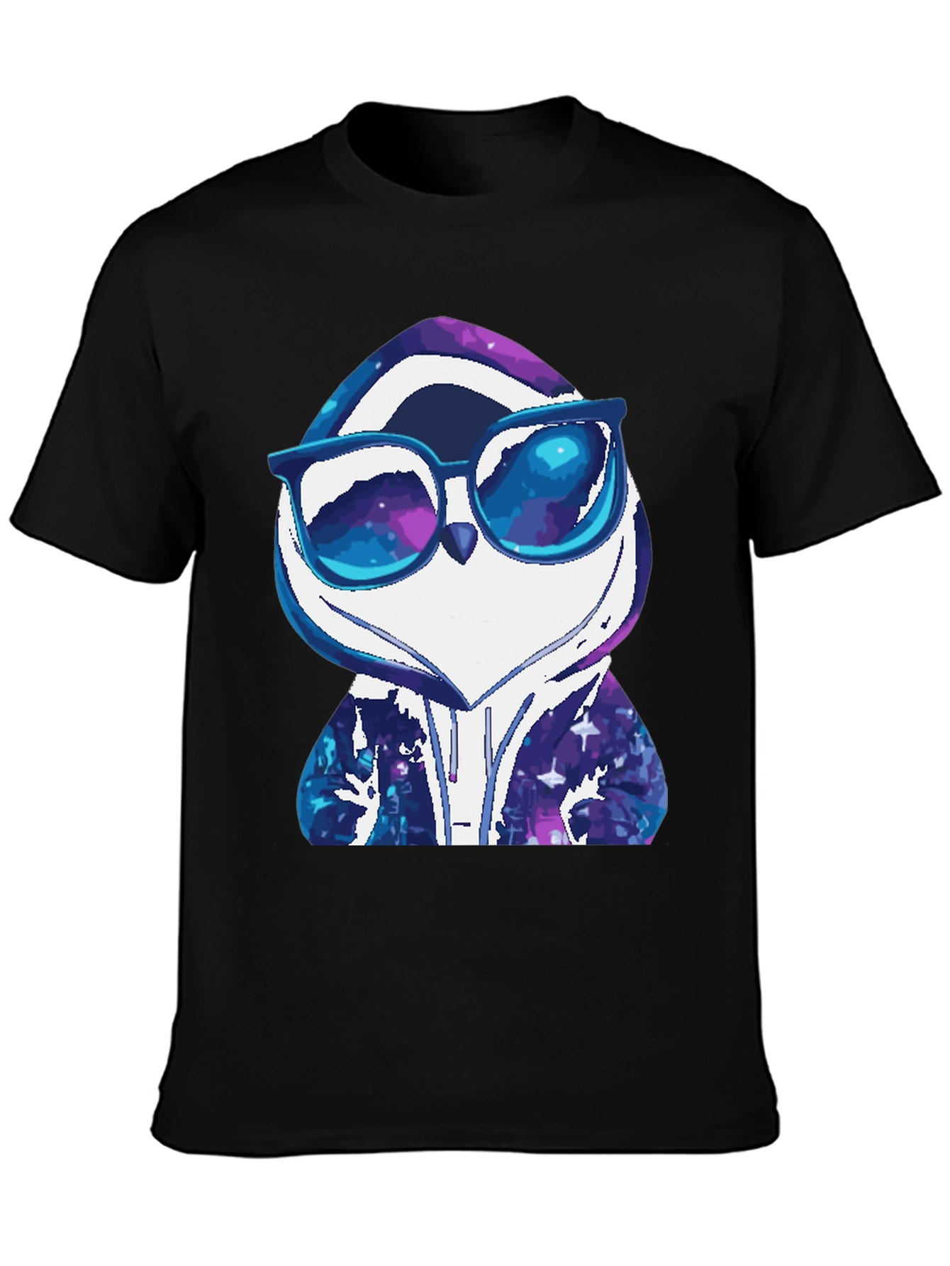 Cool Penguin Galaxy Hoodie T-Shirt