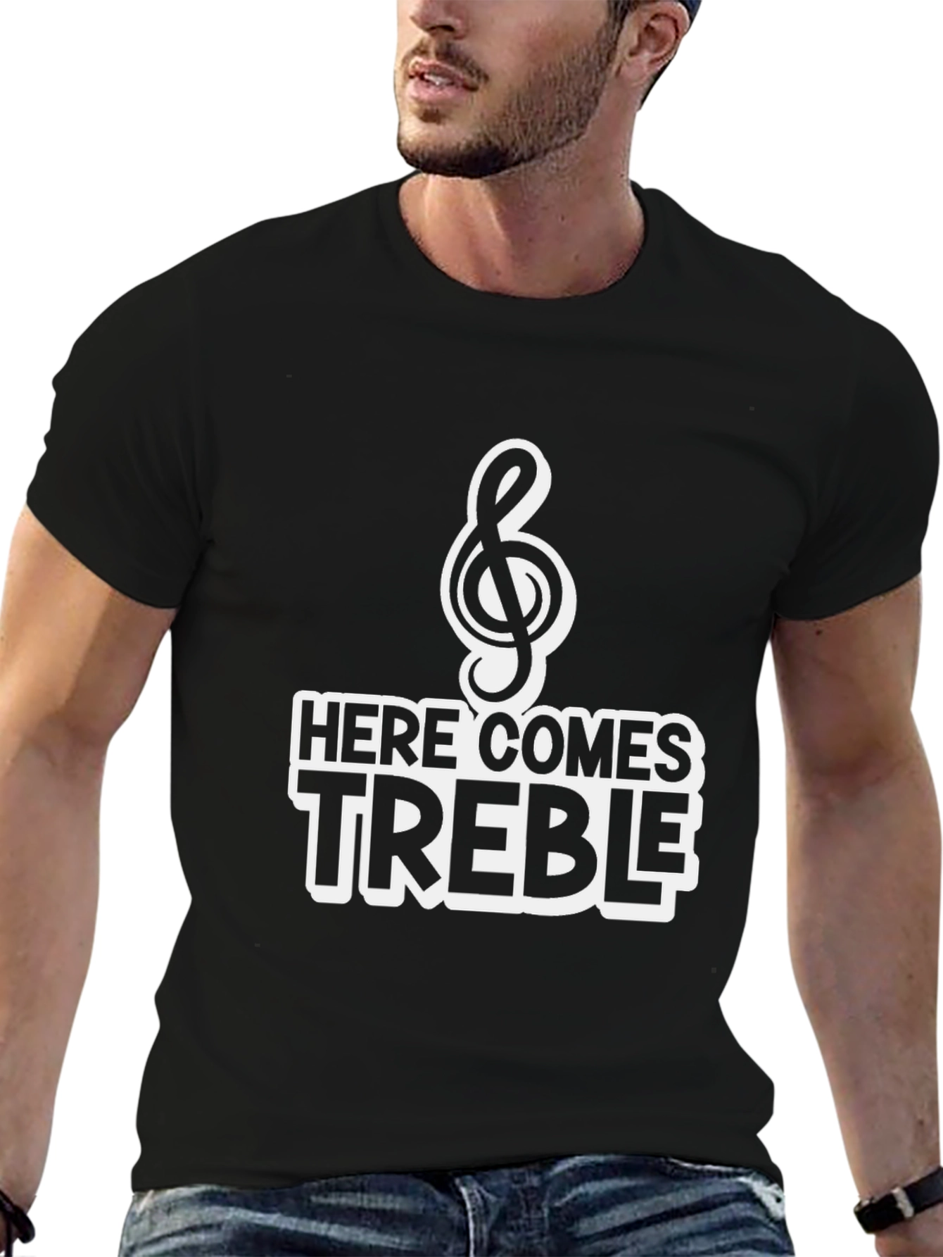 Here Comes Treble T-Shirt - Music Humor
