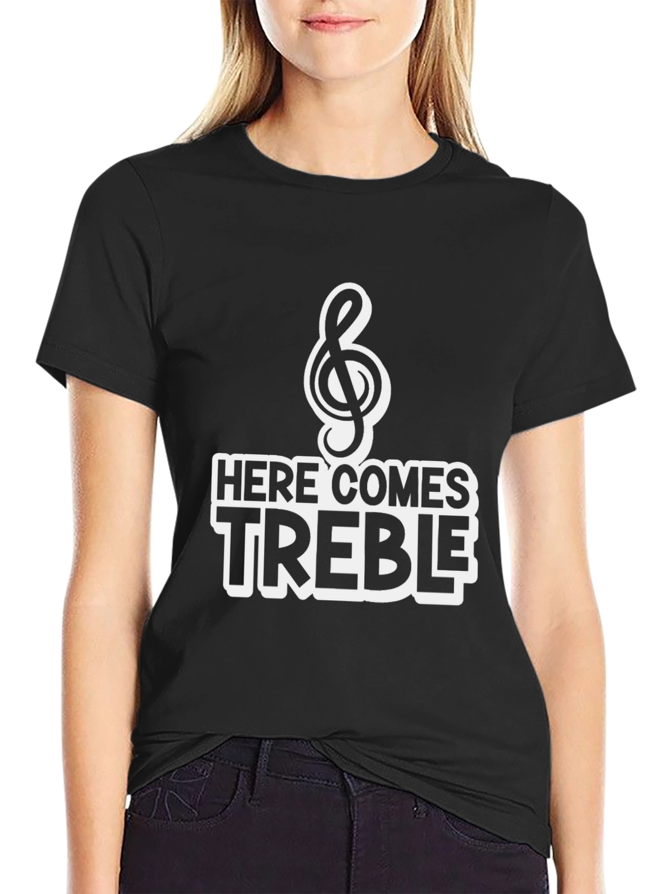 Here Comes Treble T-Shirt - Music Humor