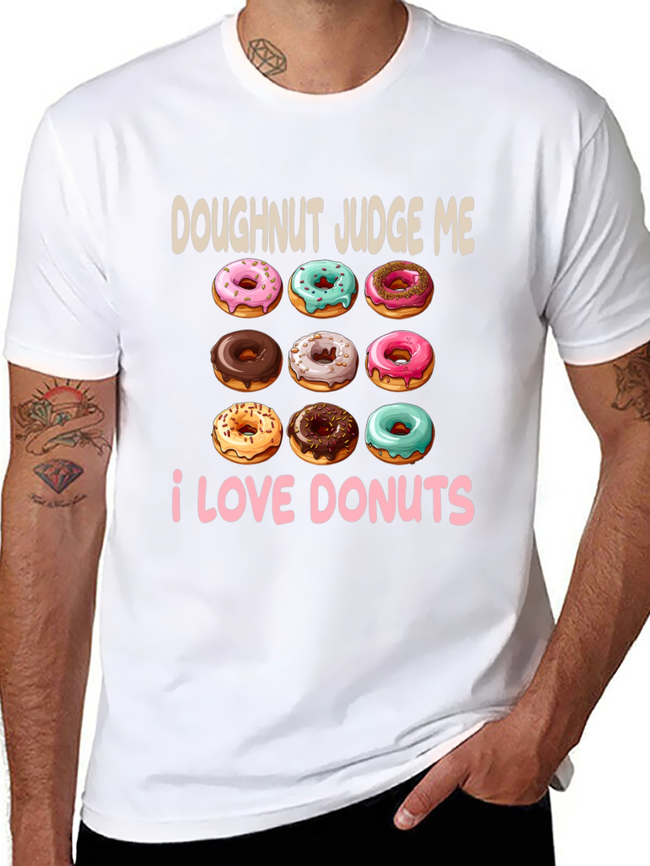 Doughnut Judge Me T-Shirt - I Love Donuts!