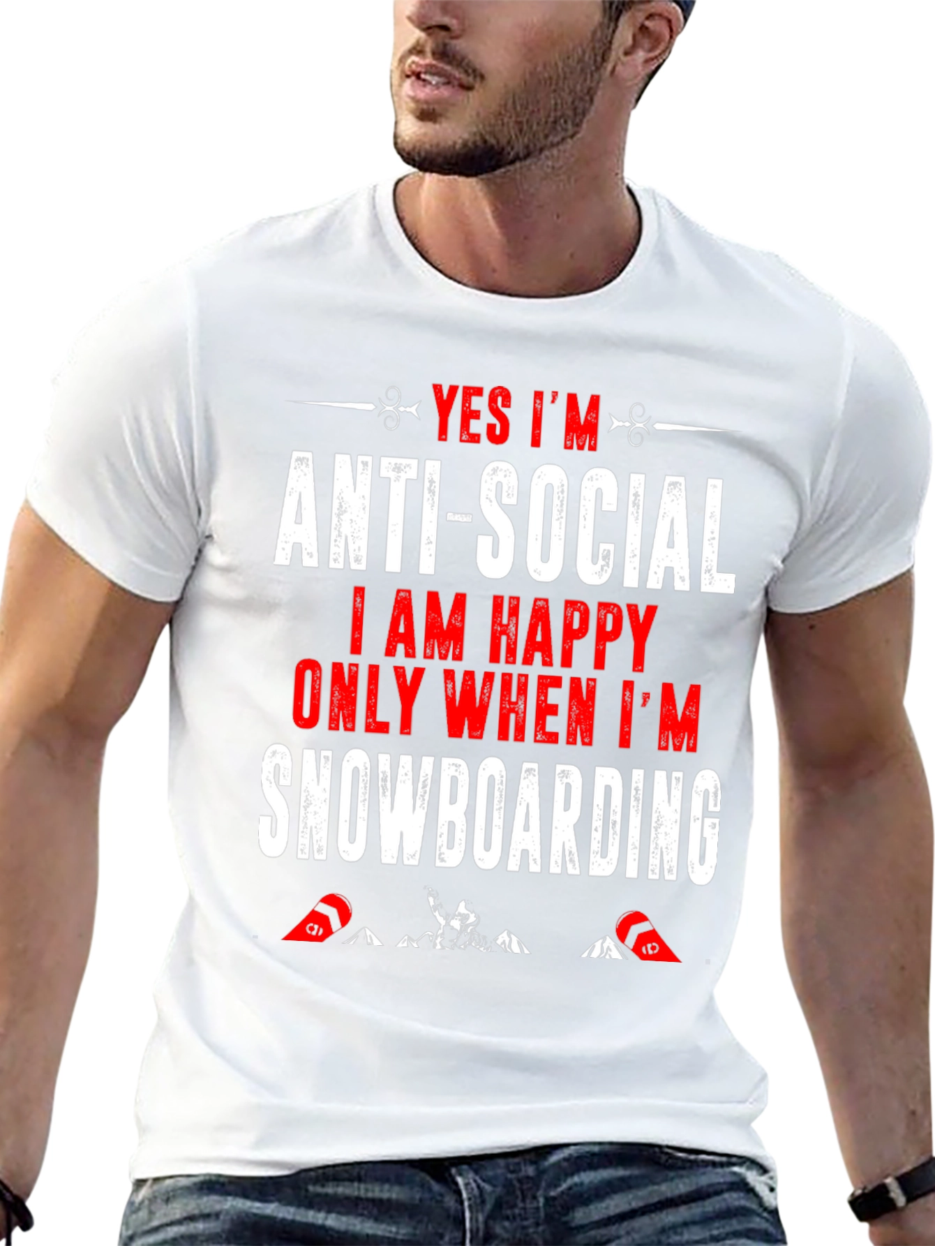 Anti-Social Snowboarding T-Shirt