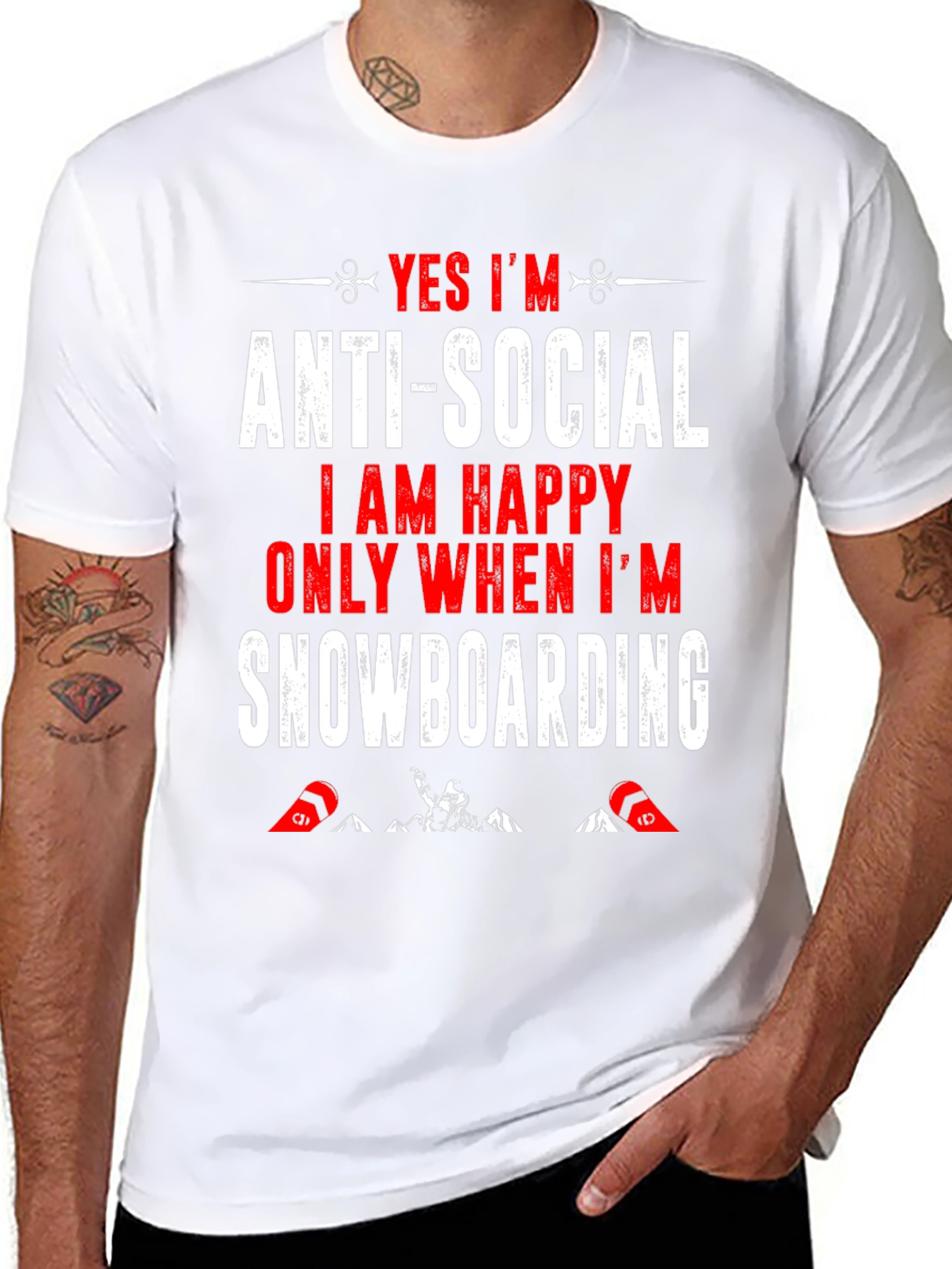 Anti-Social Snowboarding T-Shirt