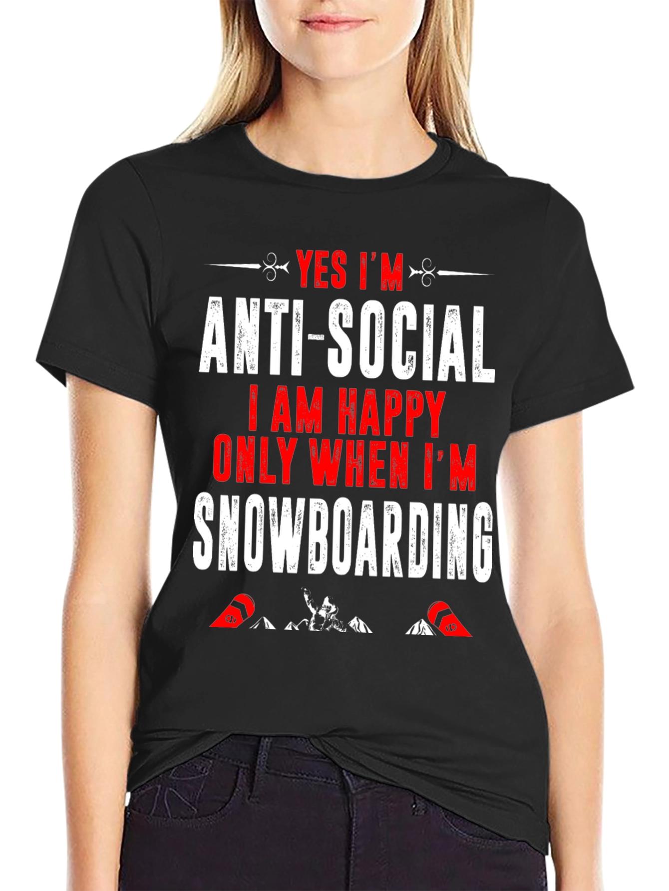Anti-Social Snowboarding T-Shirt