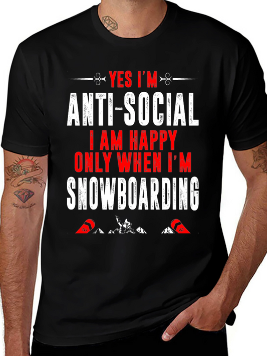 Anti-Social Snowboarding T-Shirt