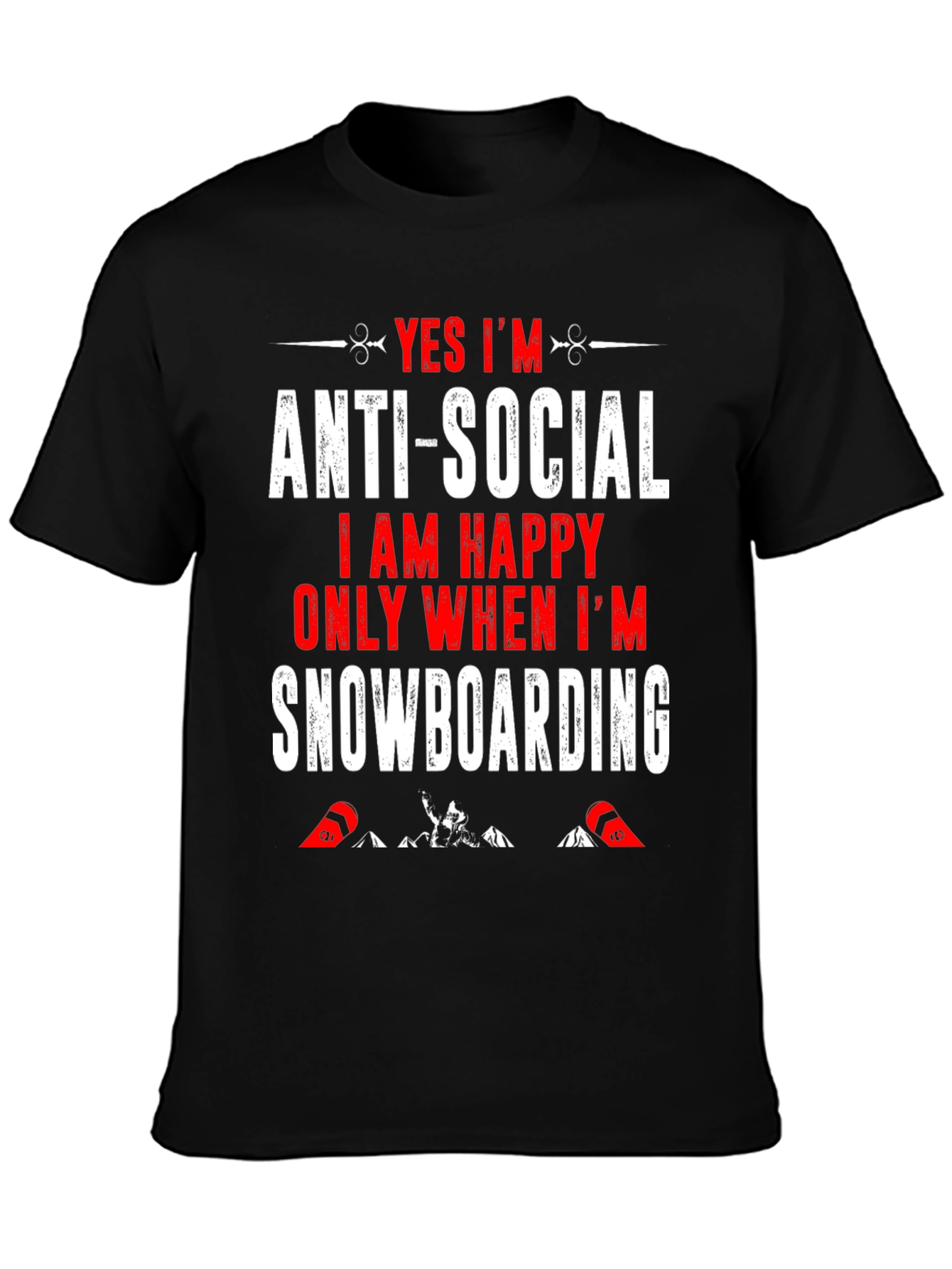 Anti-Social Snowboarding T-Shirt
