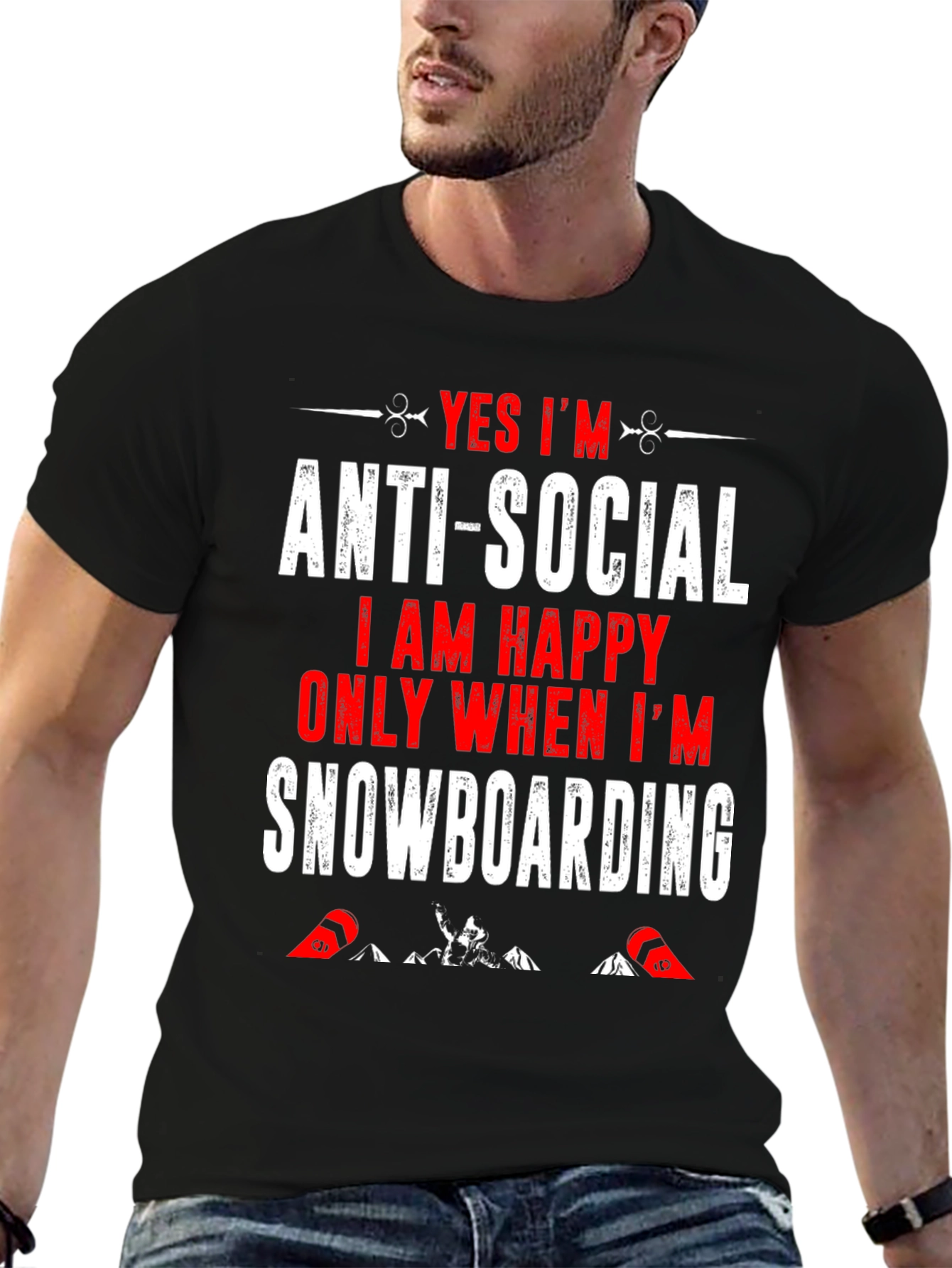 Anti-Social Snowboarding T-Shirt