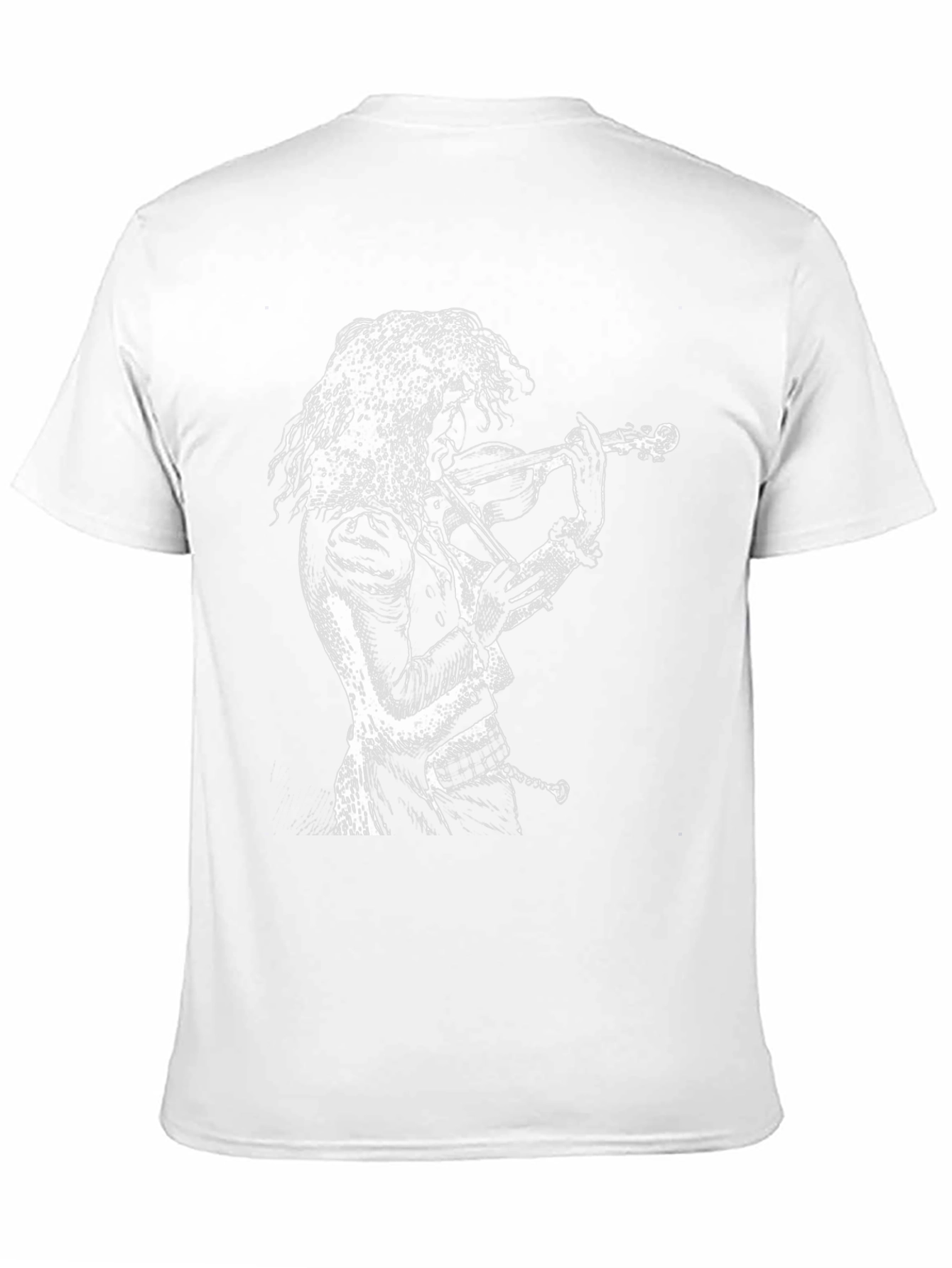 Violinist Graphic T-Shirt - Black Cotton Tee