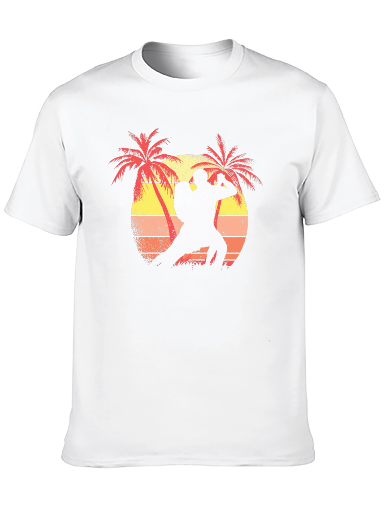 Retro Sunset Dancer Graphic T-Shirt