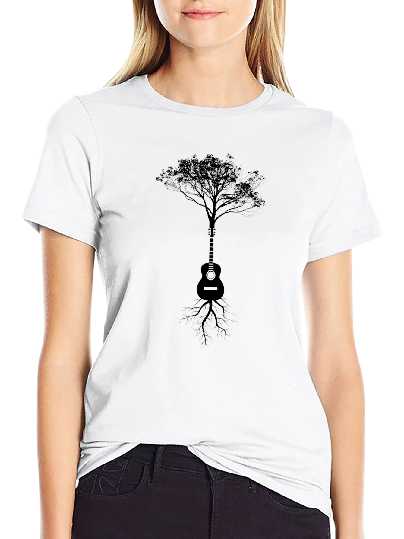 Guitar Tree Graphic Tee - Music Lovers T-Shirt
