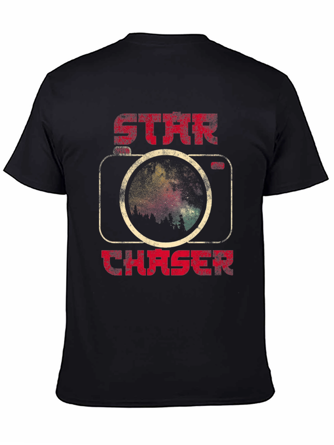 Star Chaser Graphic Tee - Black Astronomy Shirt