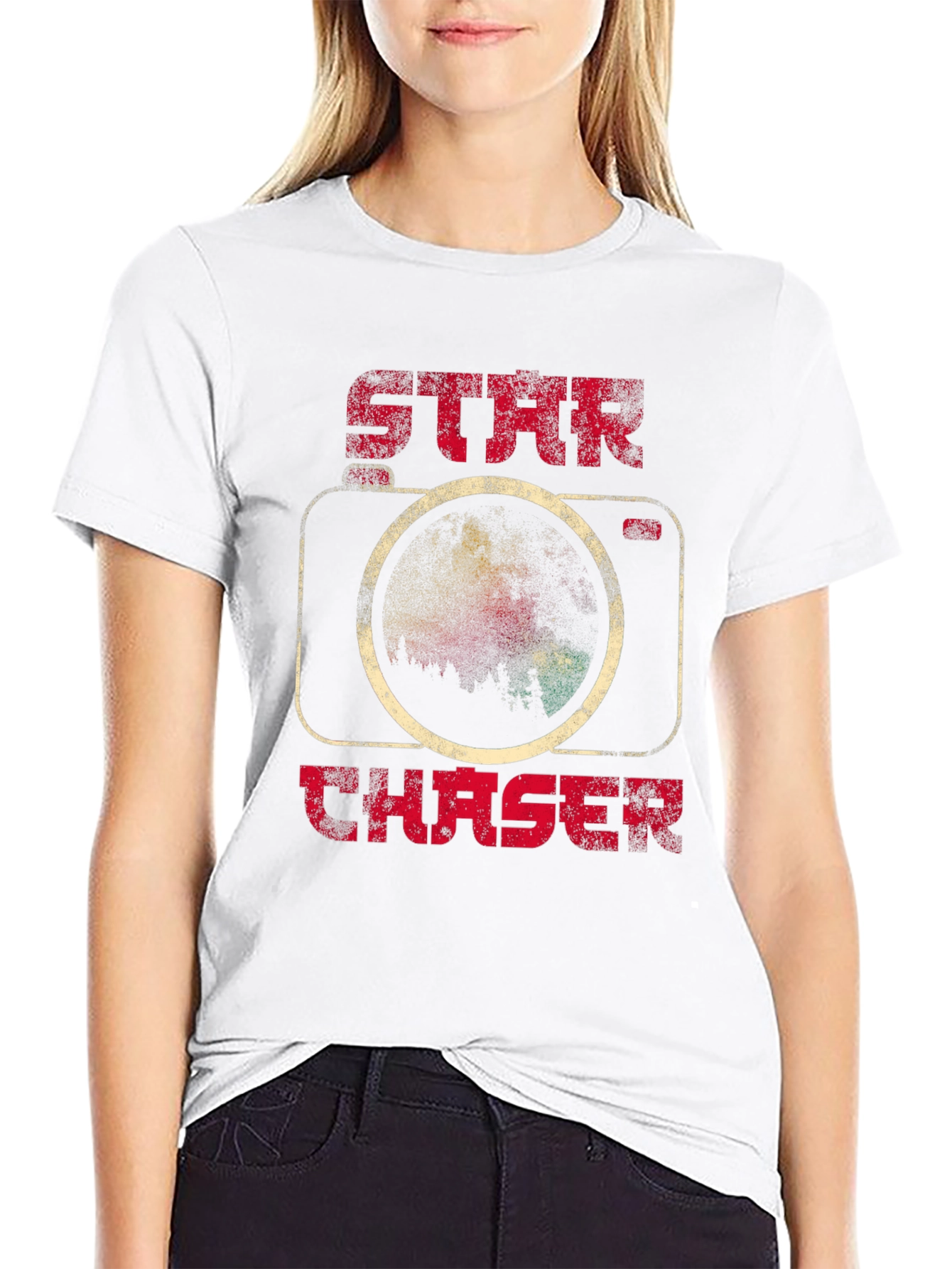 Star Chaser Graphic Tee - Black Astronomy Shirt