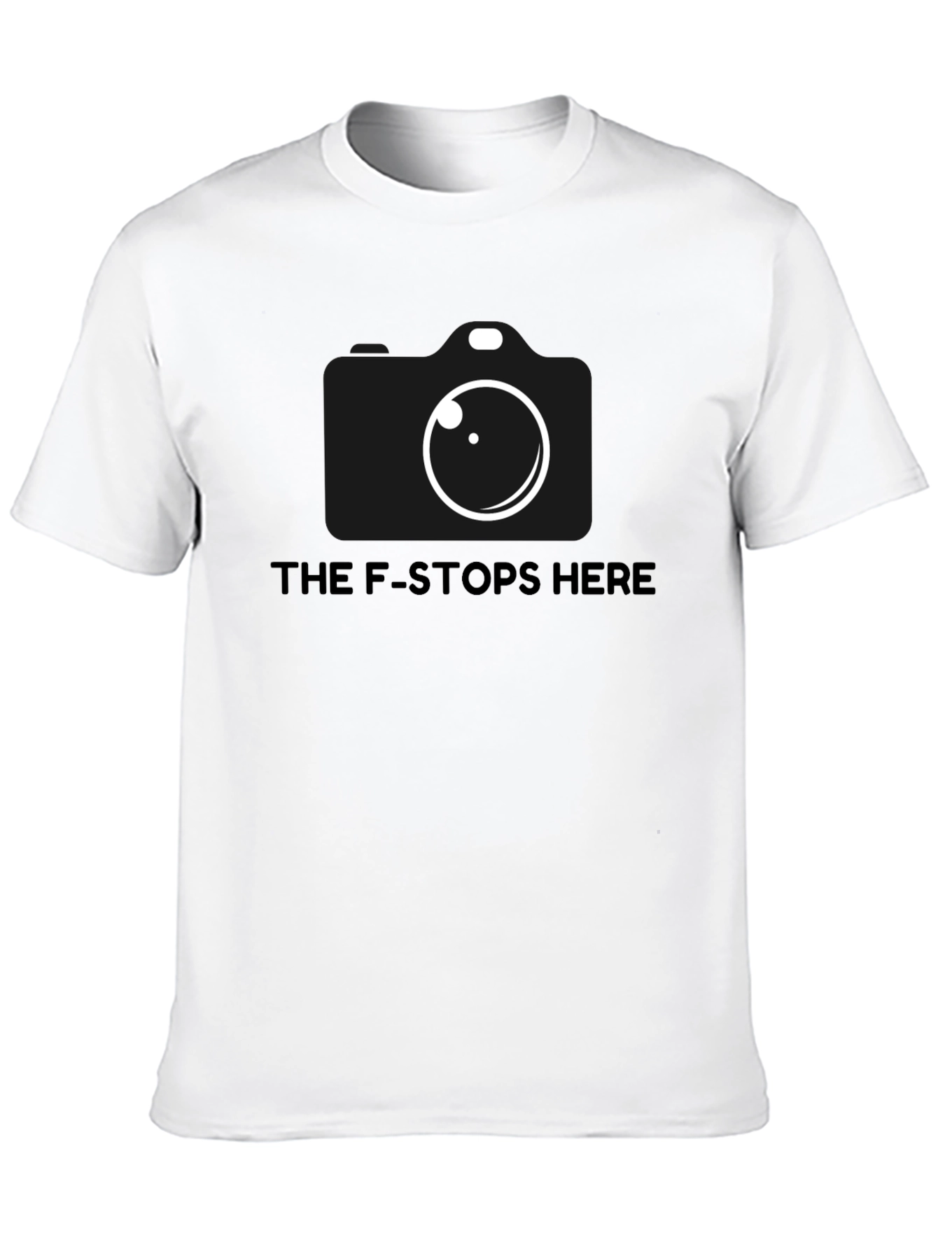 The F-Stops Here Camera Graphic Tee