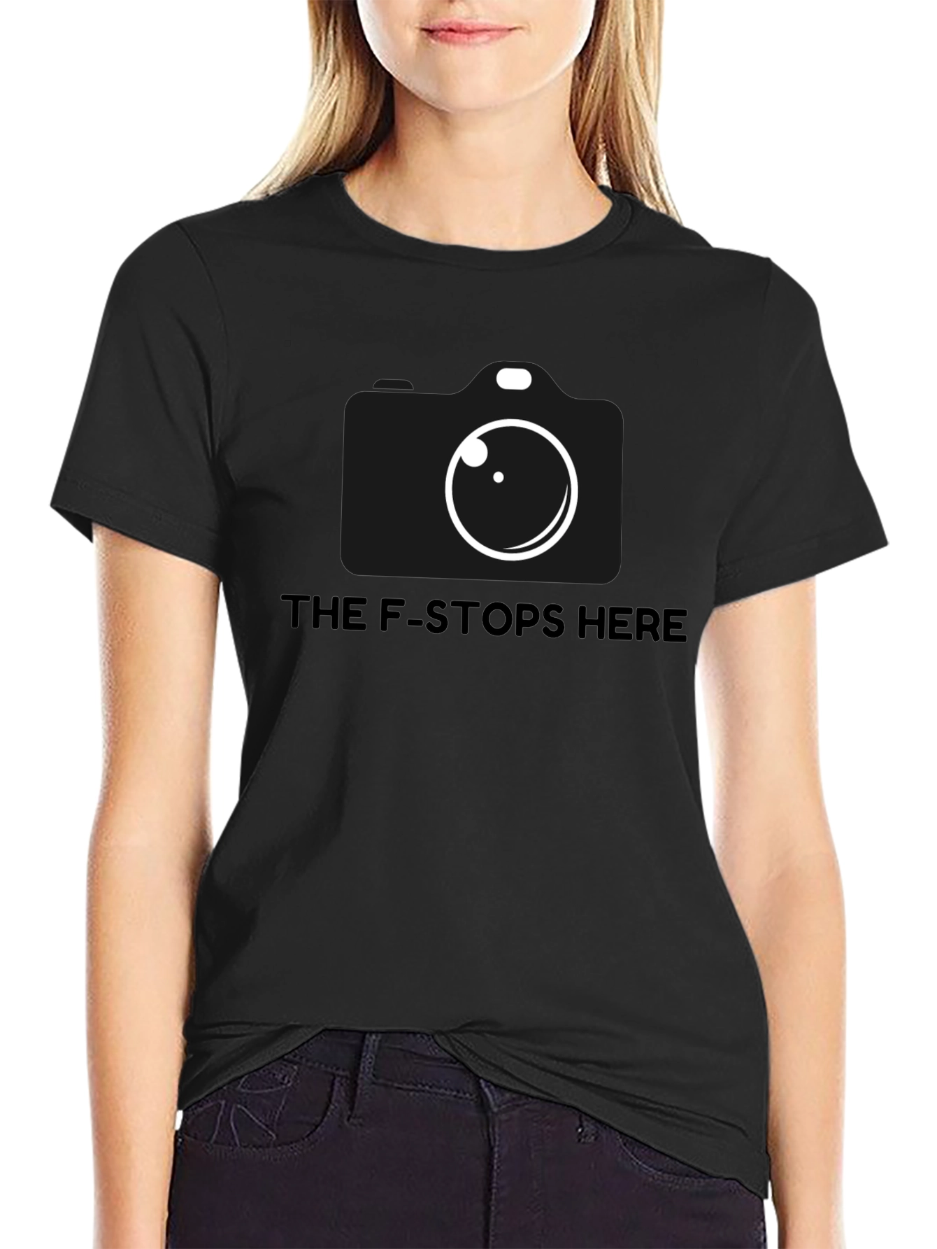 The F-Stops Here Camera Graphic Tee