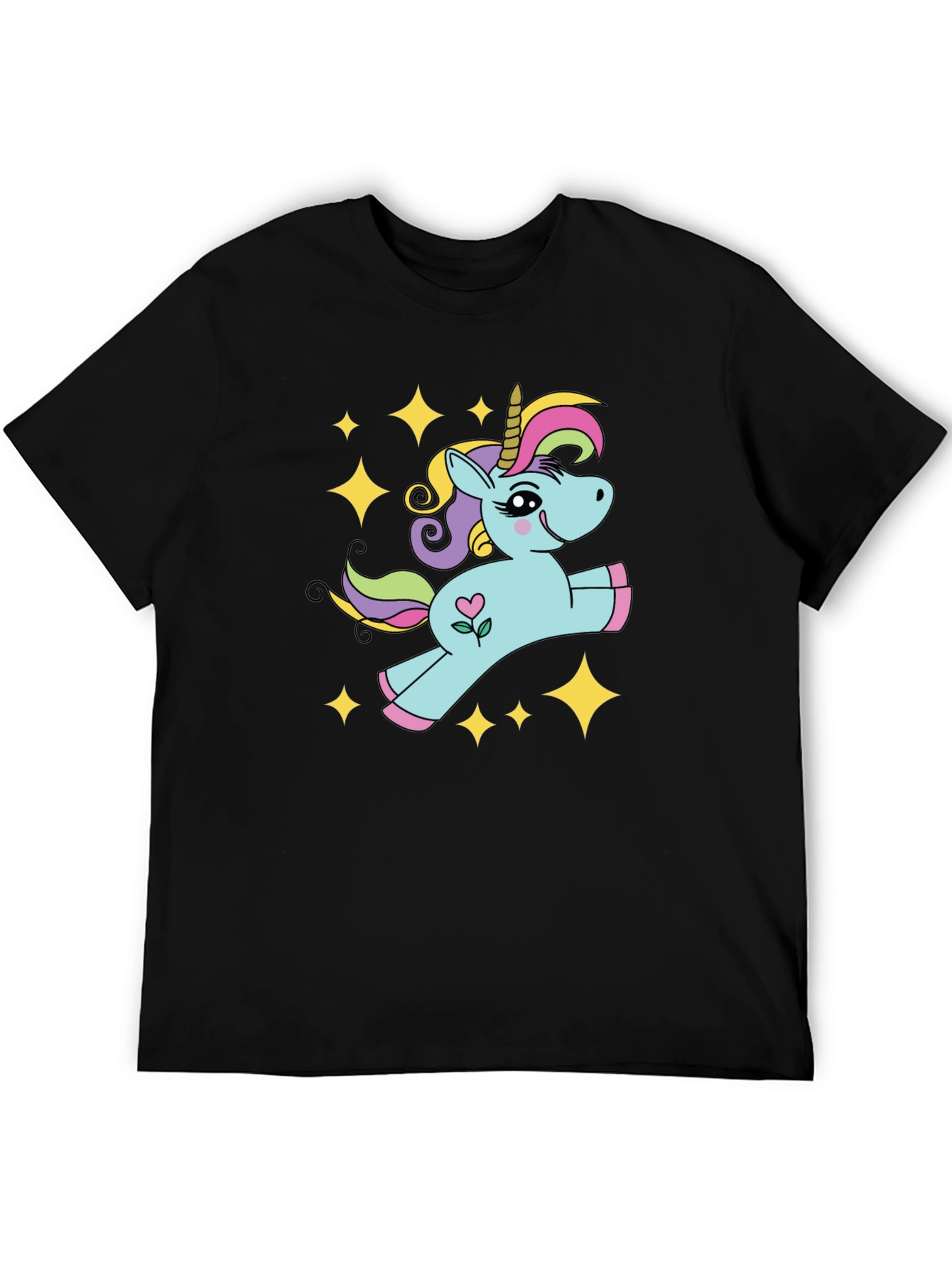 Cute Unicorn Stars Graphic T-Shirt