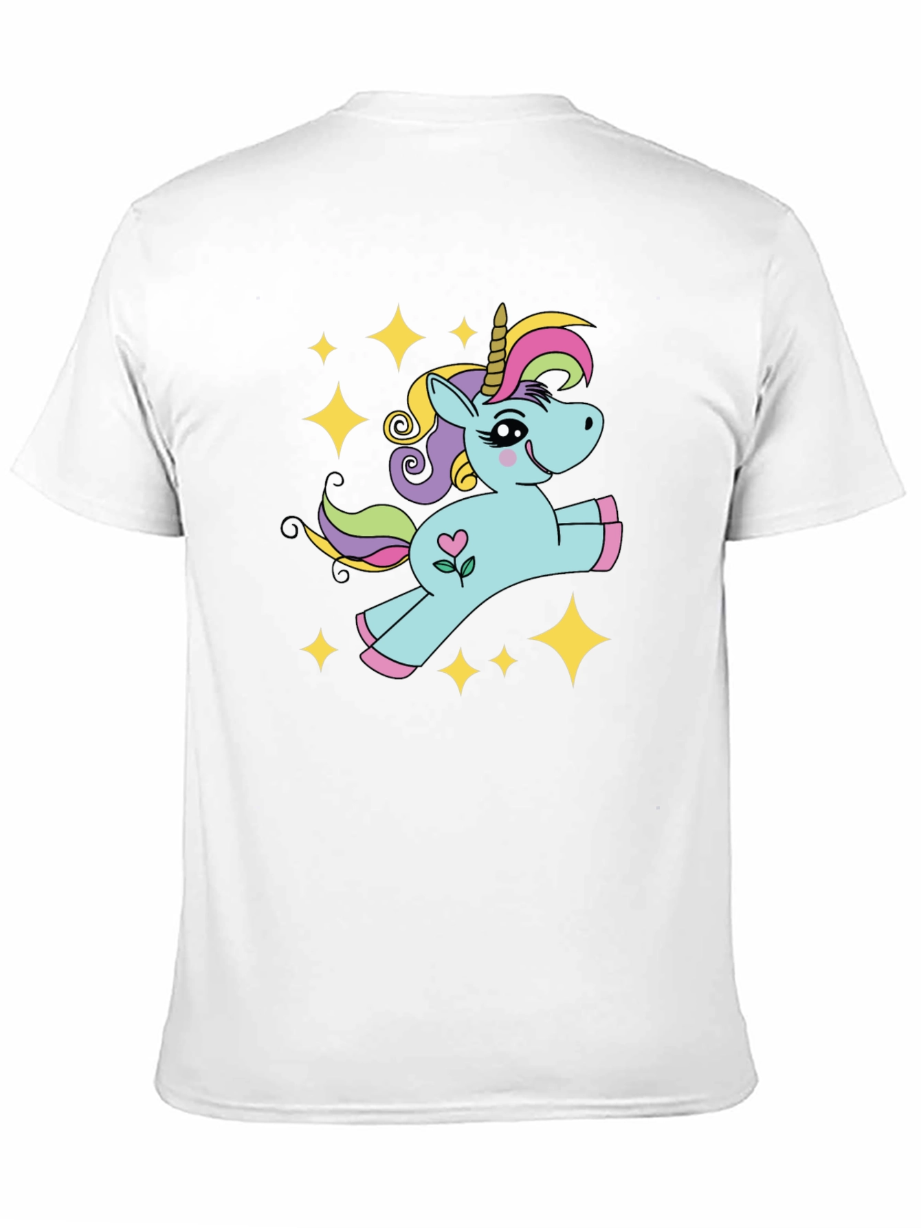 Cute Unicorn Stars Graphic T-Shirt