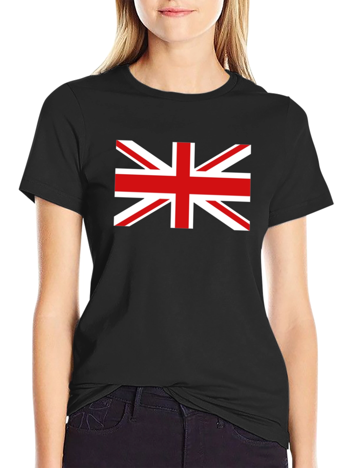 British Flag Graphic Black T-Shirt