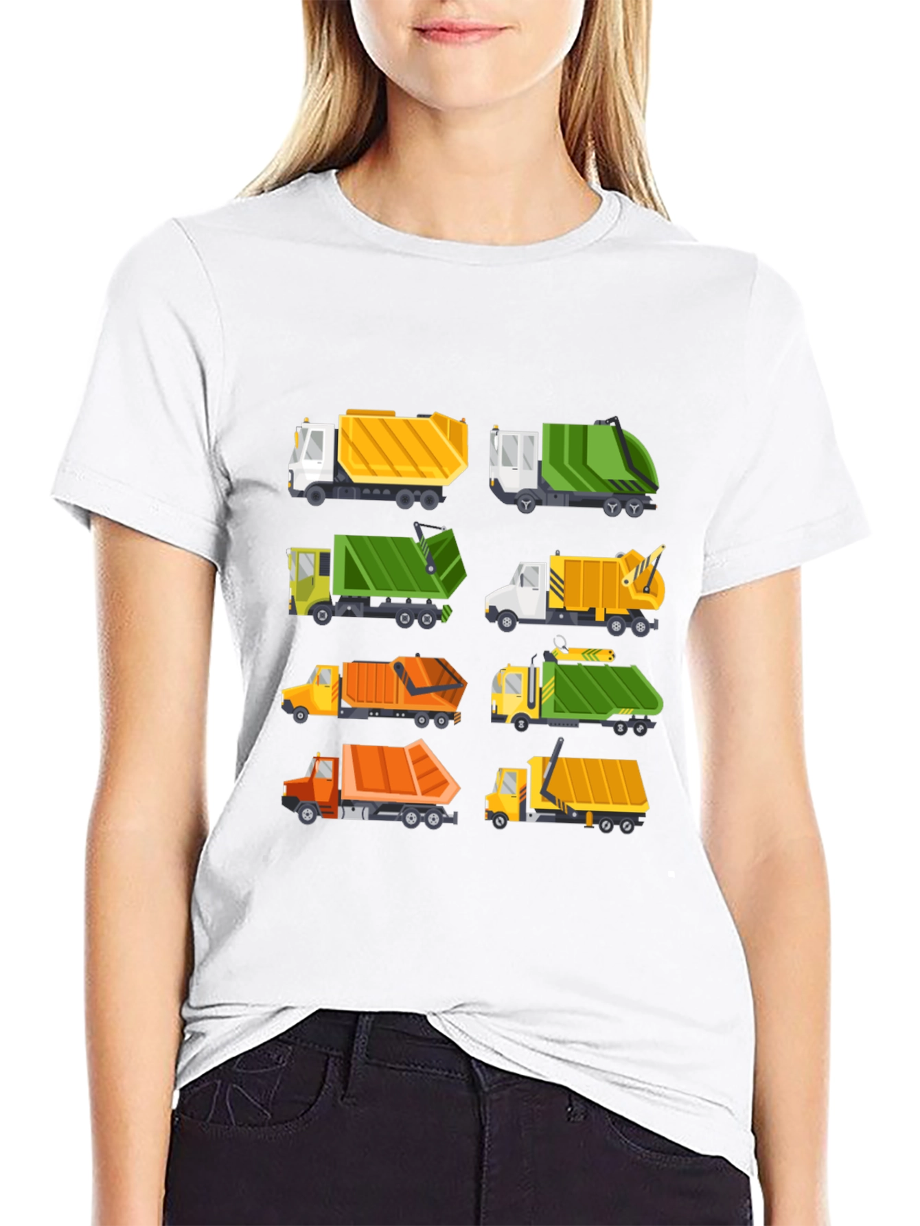 Garbage Truck T-Shirt - Fun Cartoon Trucks!
