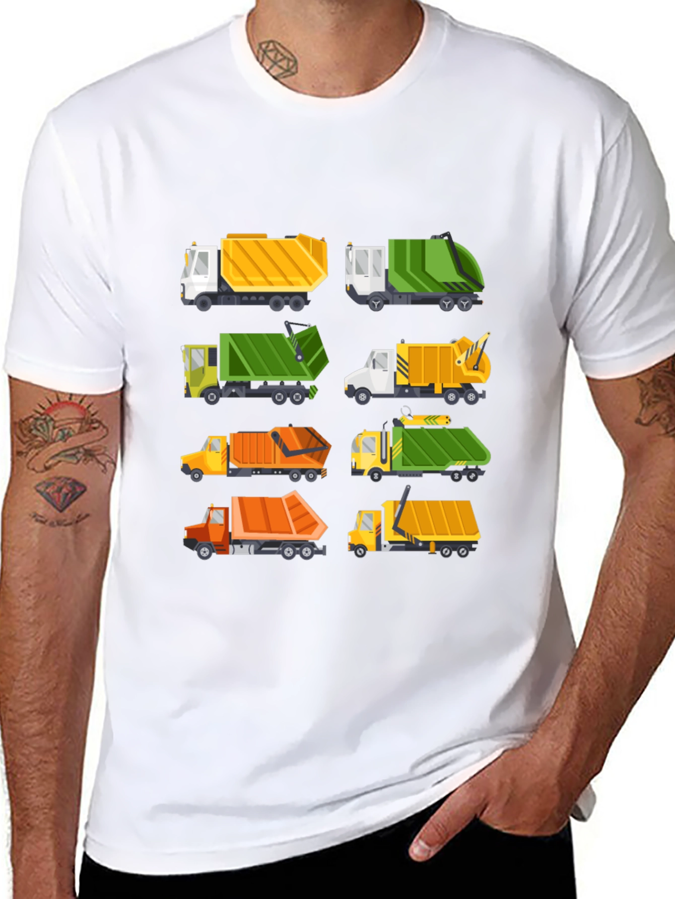 Garbage Truck T-Shirt - Fun Cartoon Trucks!