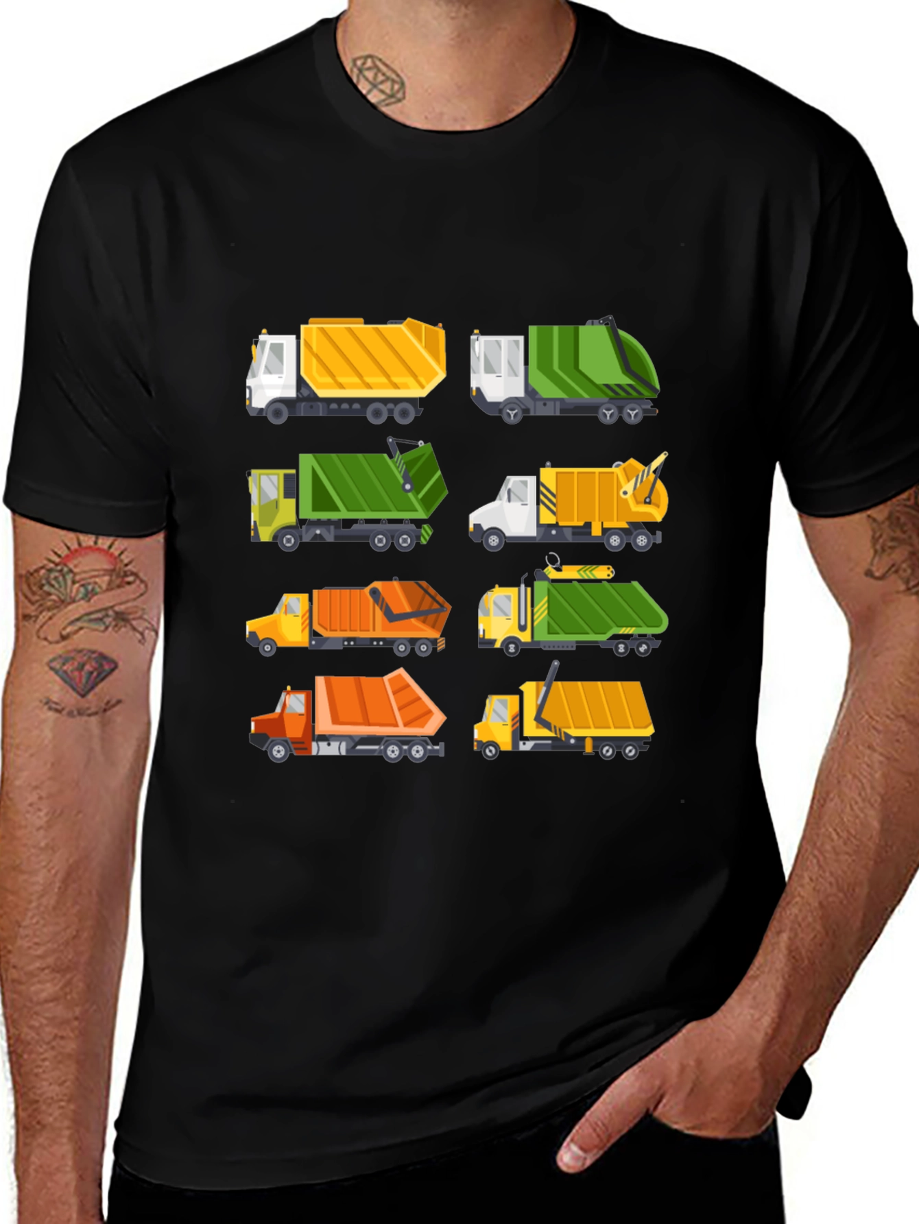 Garbage Truck T-Shirt - Fun Cartoon Trucks!