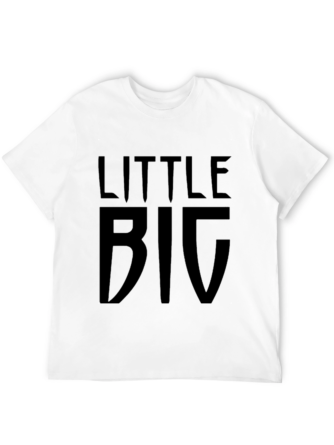 Little Big Black Graphic T-Shirt Casual Wear