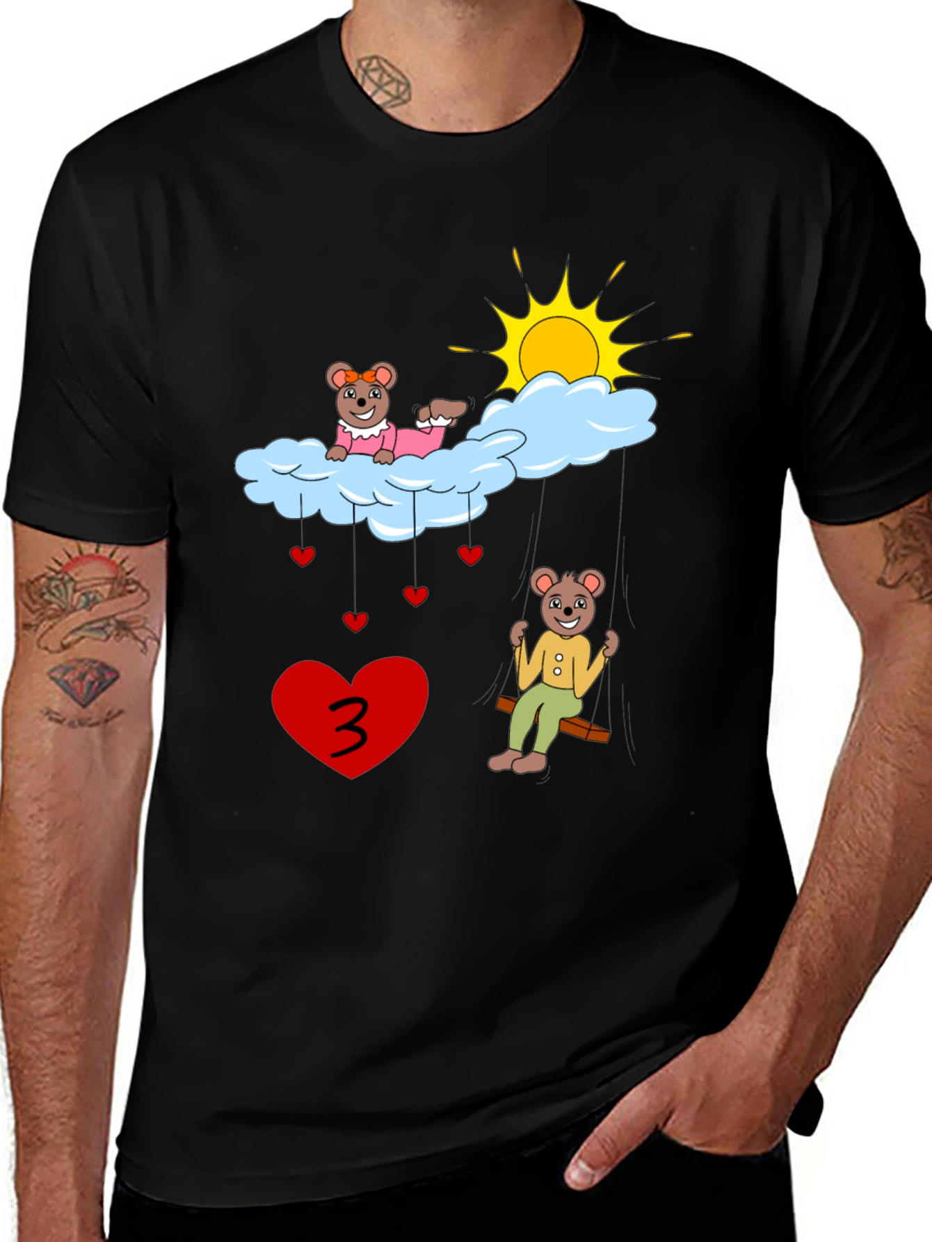 Cute Bear 3rd Birthday T-Shirt