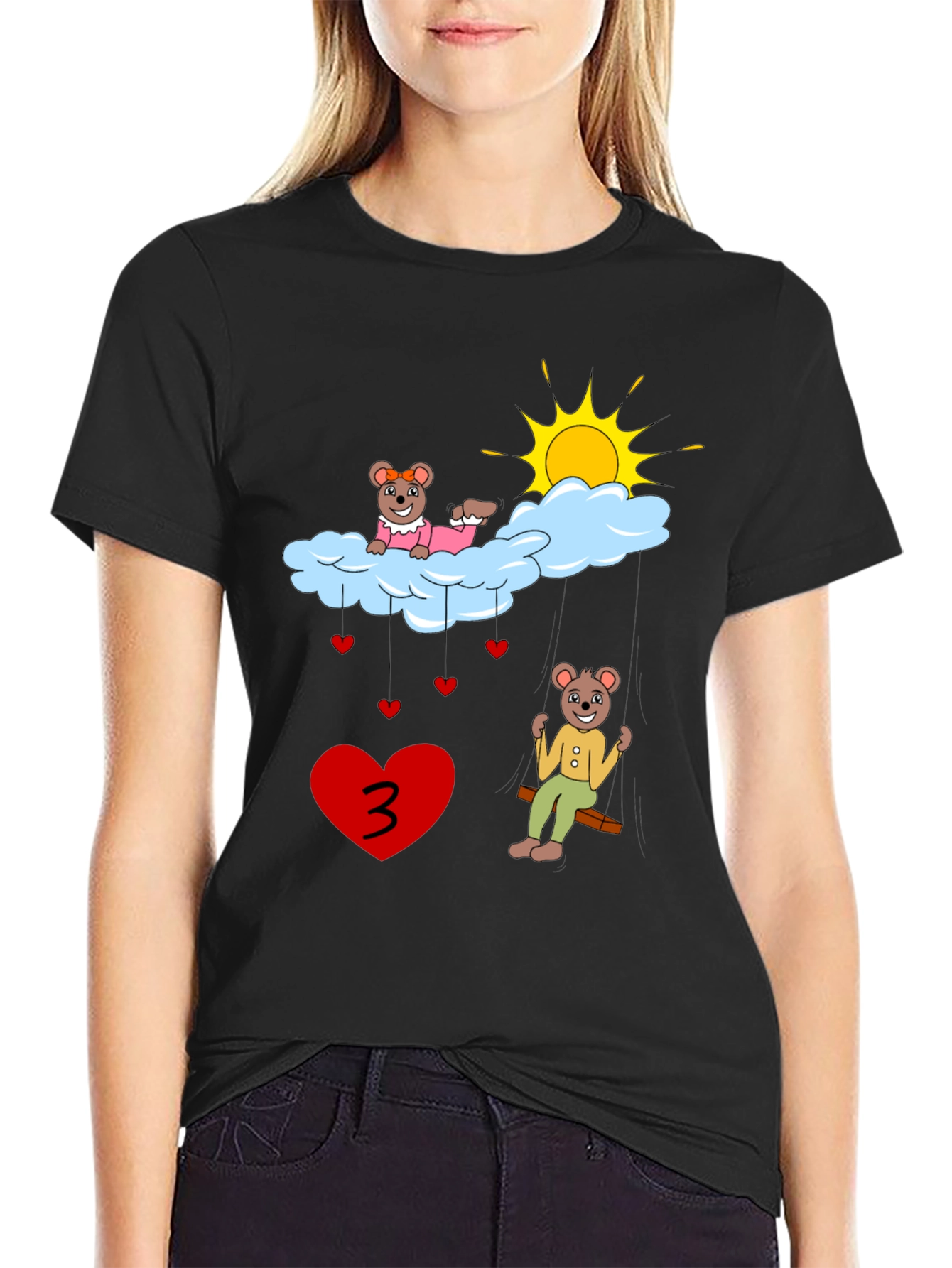 Cute Bear 3rd Birthday T-Shirt