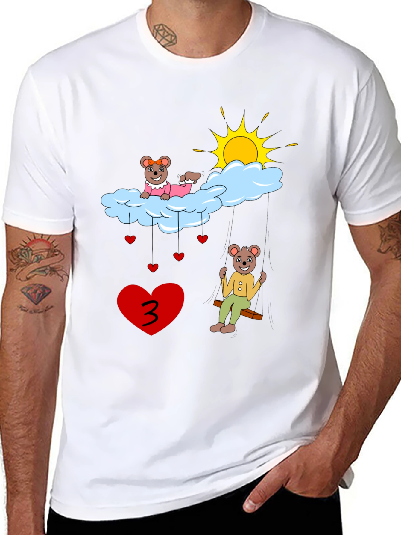 Cute Bear 3rd Birthday T-Shirt