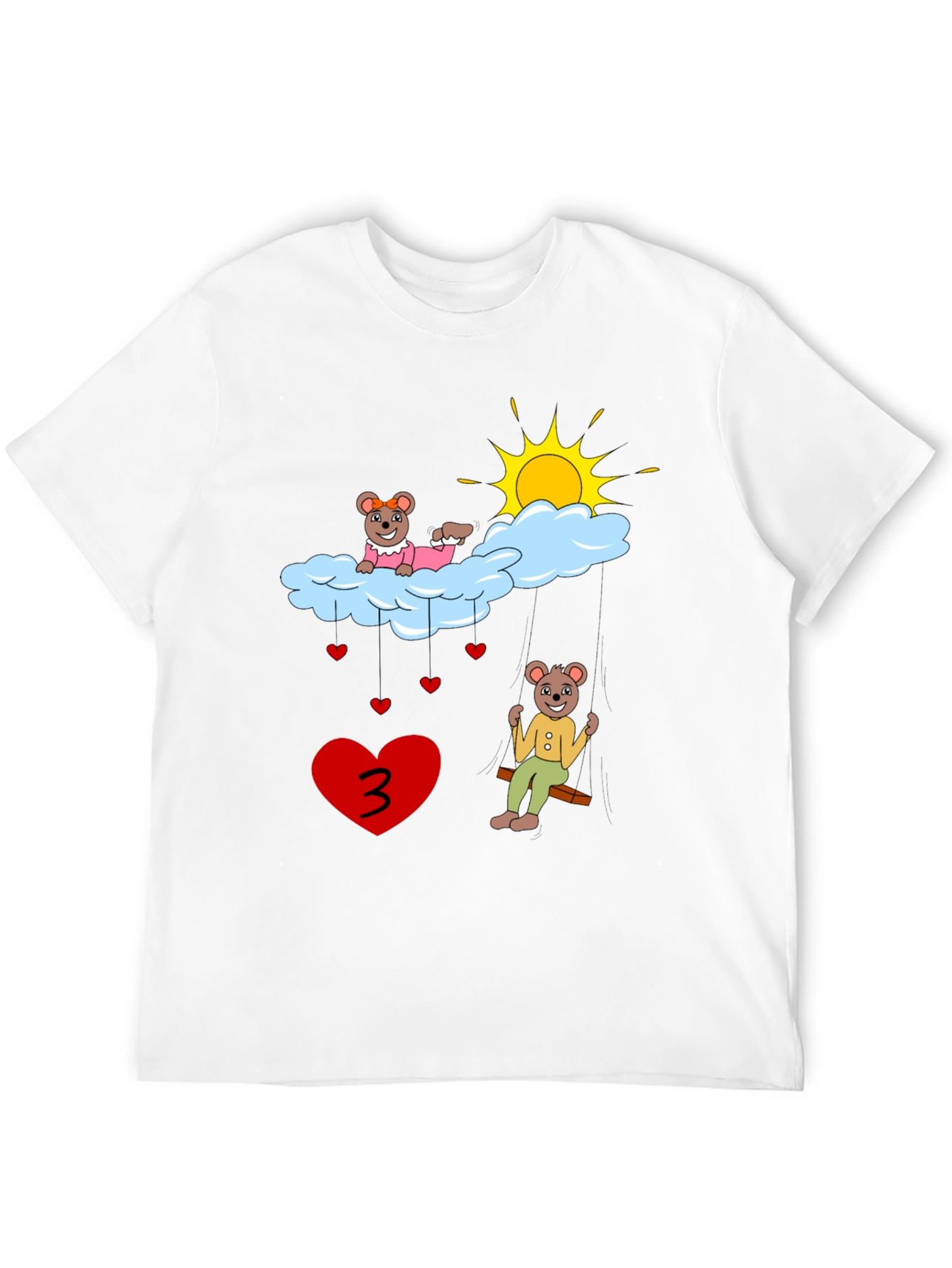 Cute Bear 3rd Birthday T-Shirt