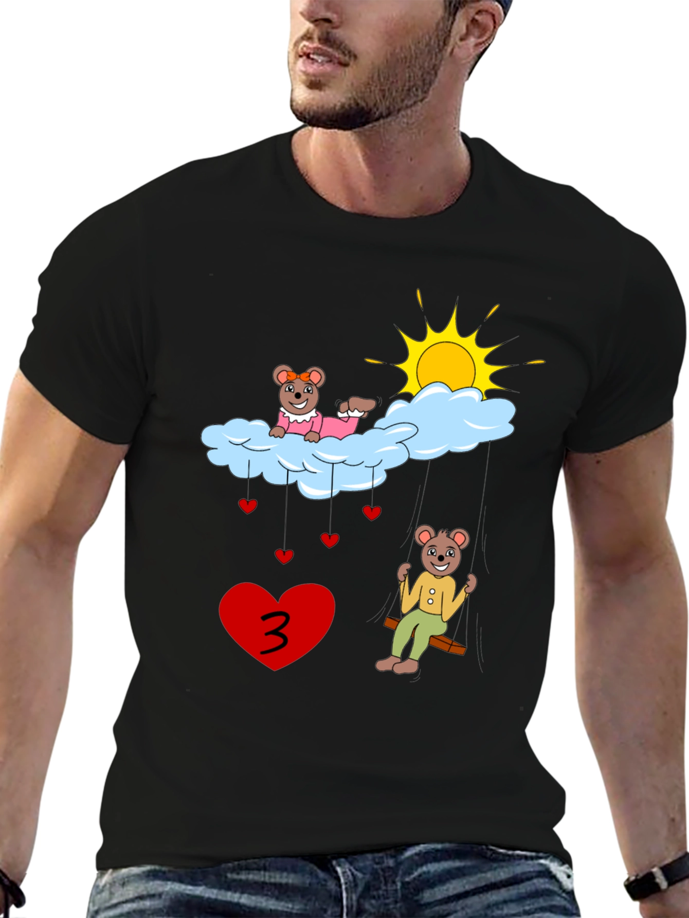 Cute Bear 3rd Birthday T-Shirt