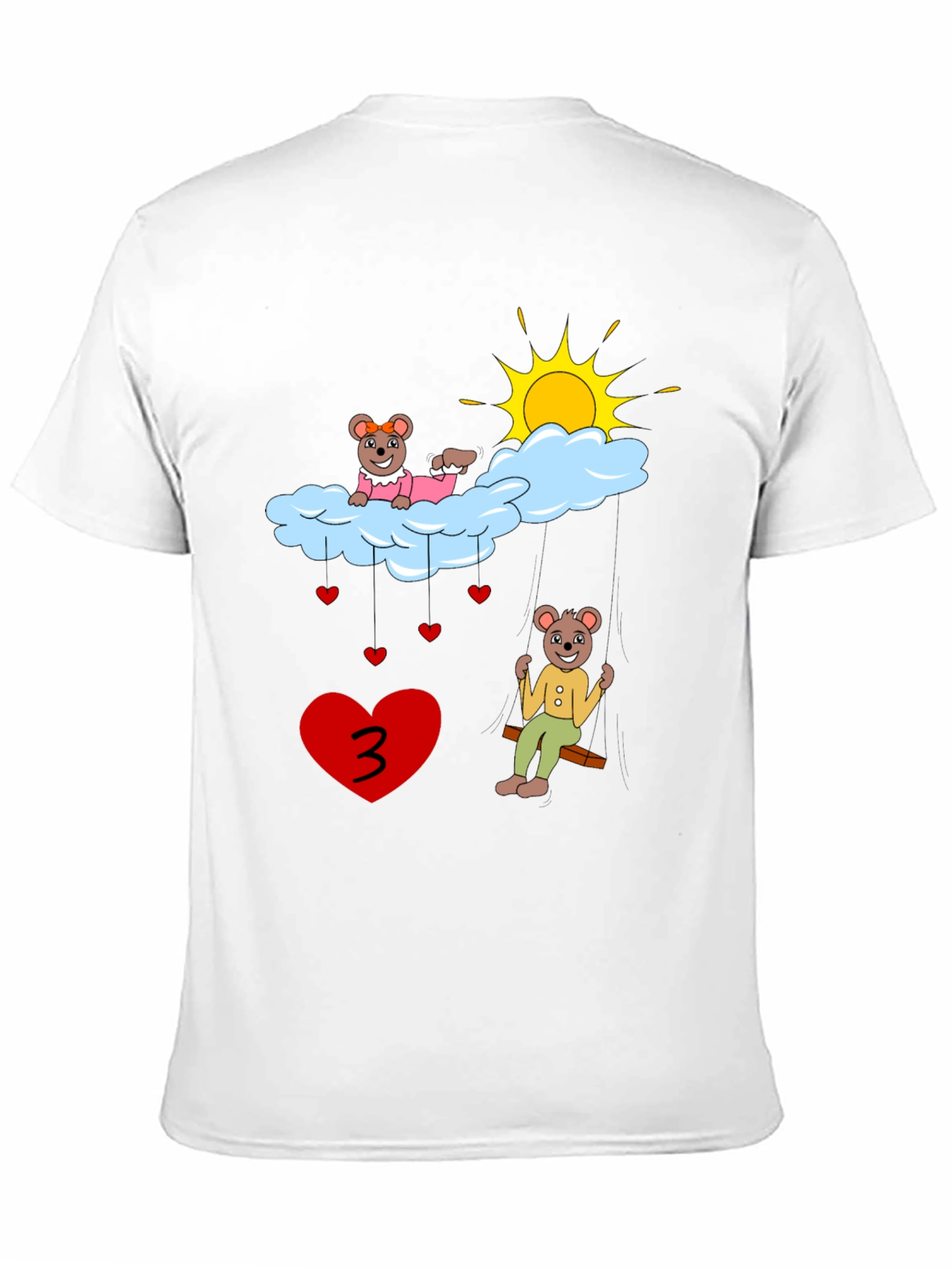 Cute Bear 3rd Birthday T-Shirt