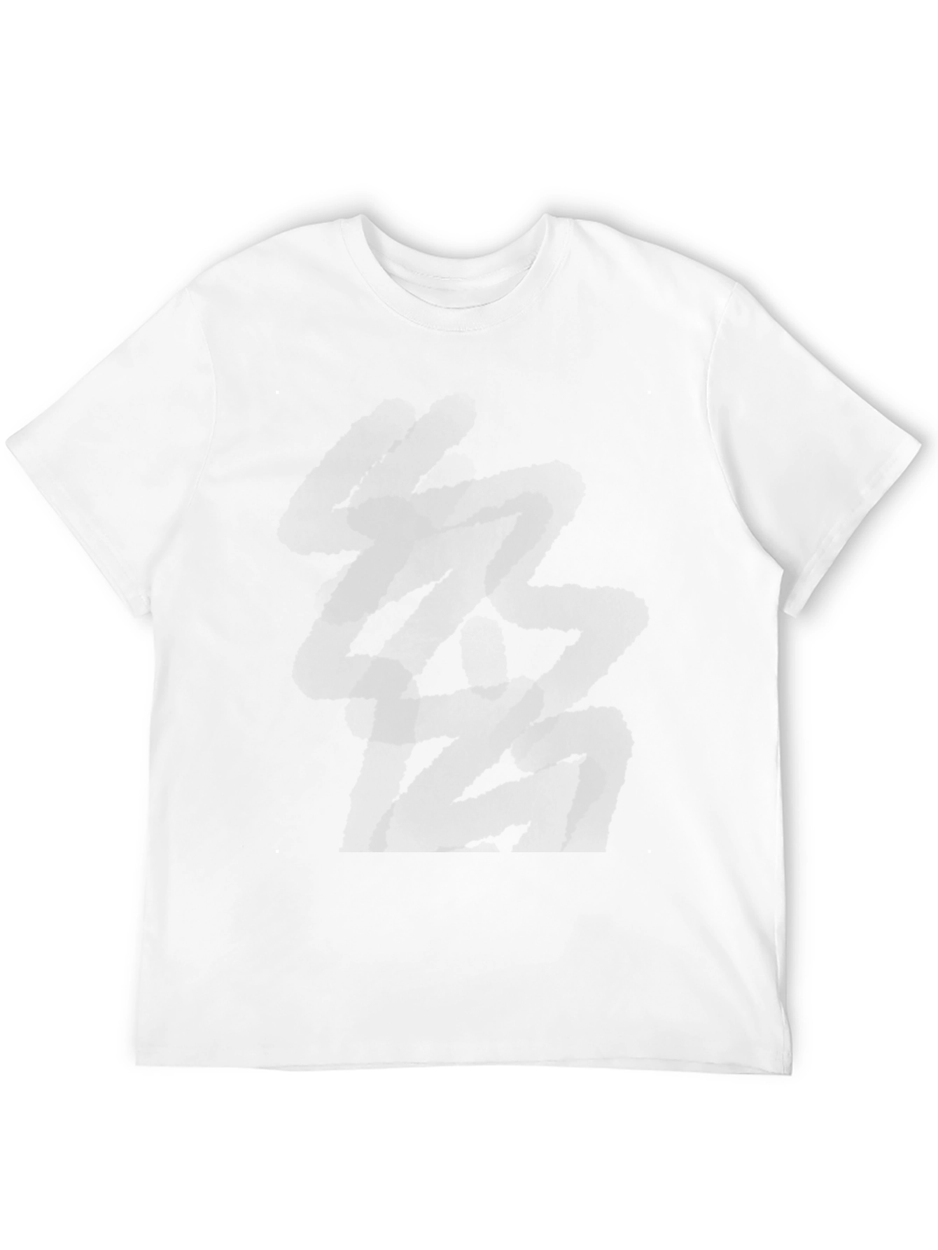 Abstract Black Graphic Tee - Modern Casual Style