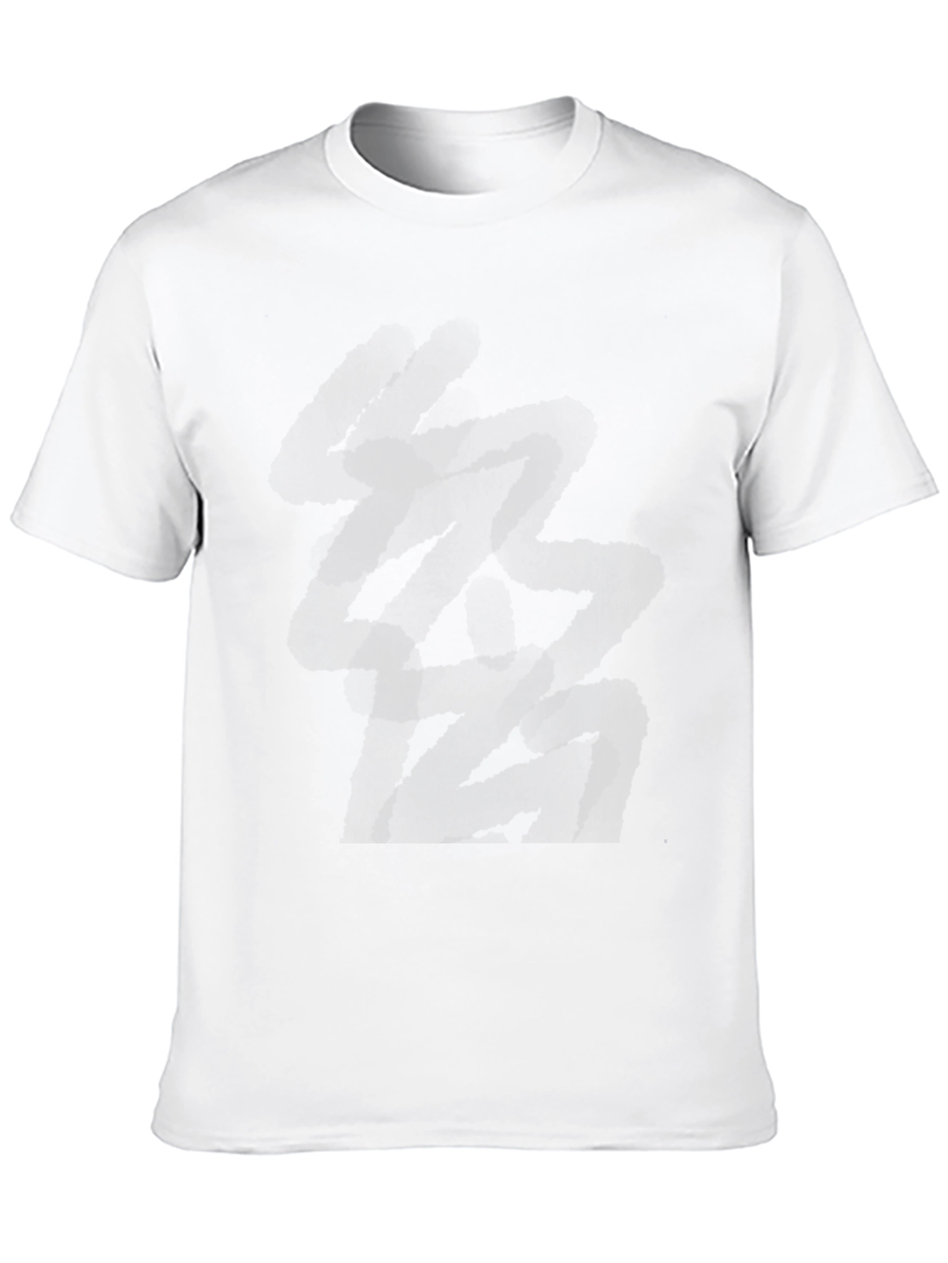 Abstract Black Graphic Tee - Modern Casual Style