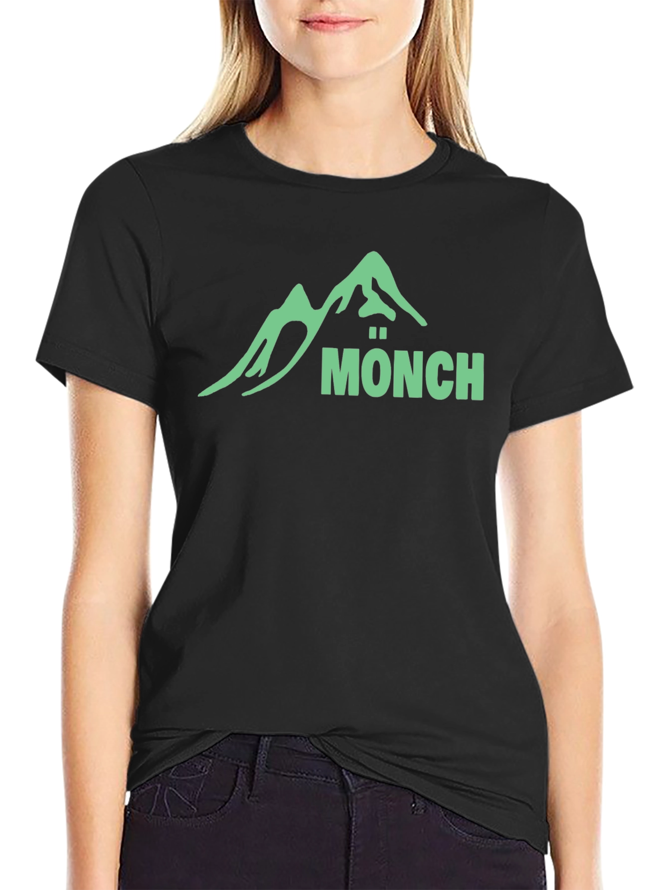Mönch Mountain T-Shirt - Black Graphic Tee