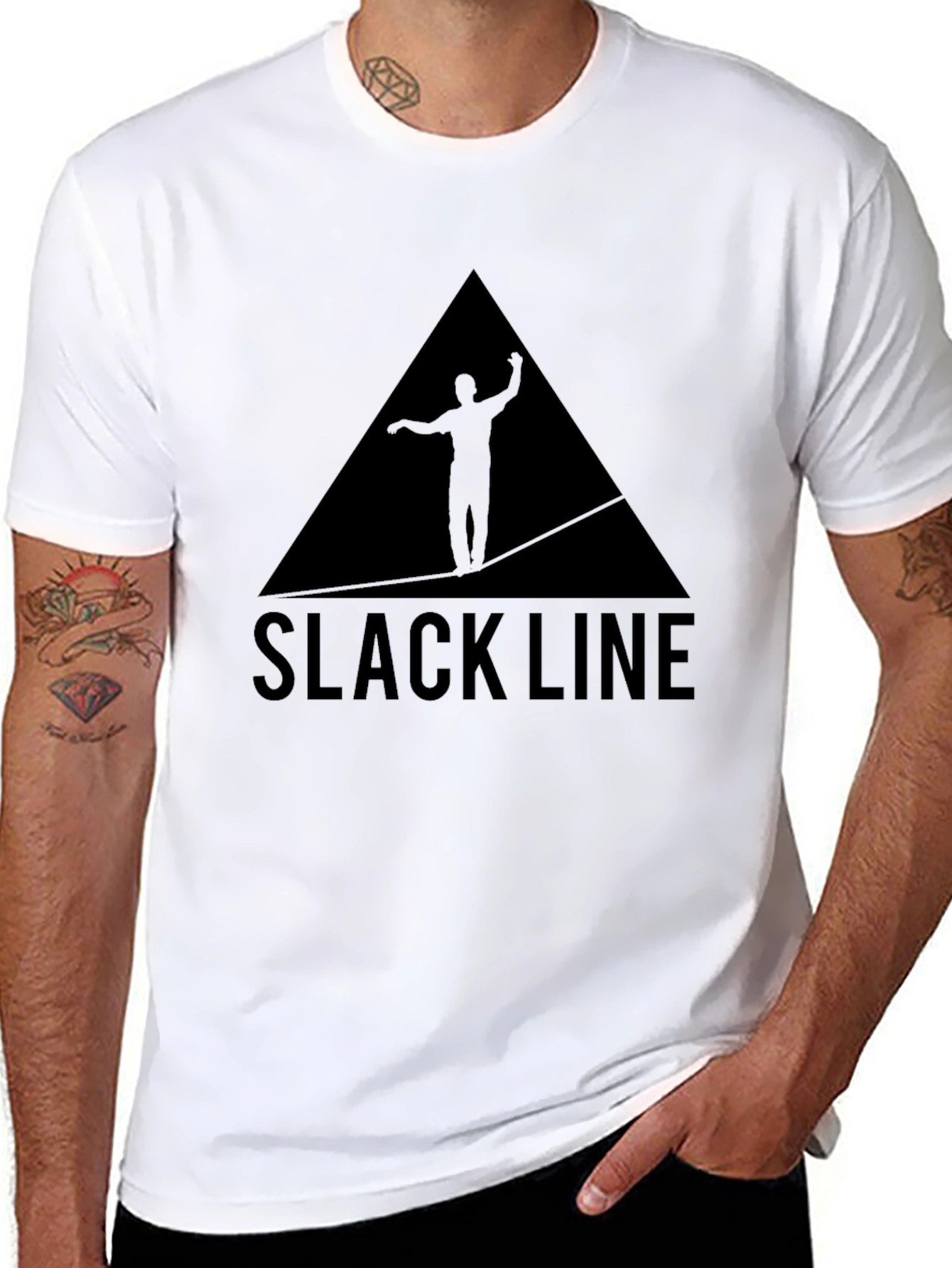 Slackline Graphic Tee - Balance & Adventure