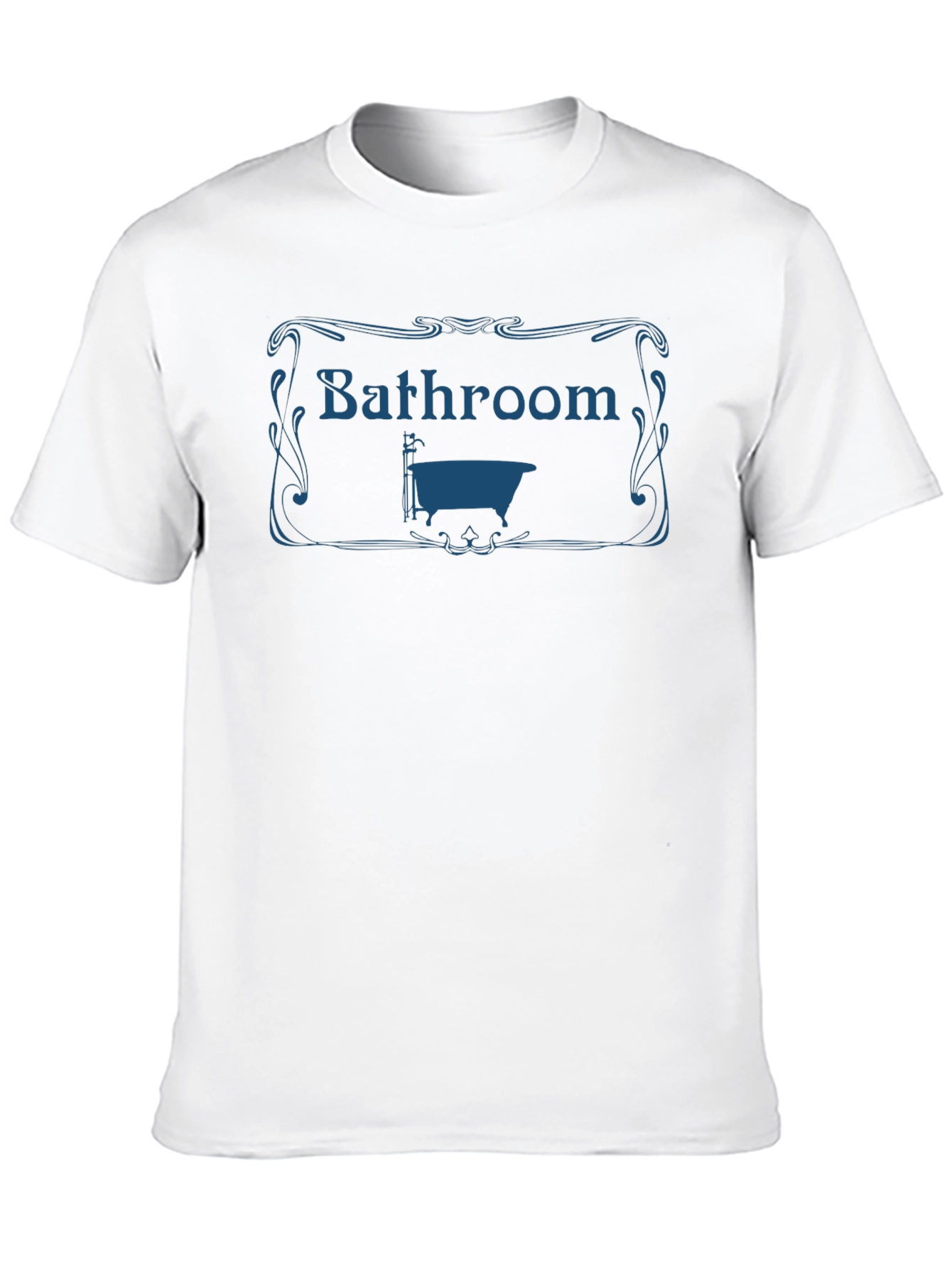 Bathroom Bathtub Graphic Tee - Black T-Shirt