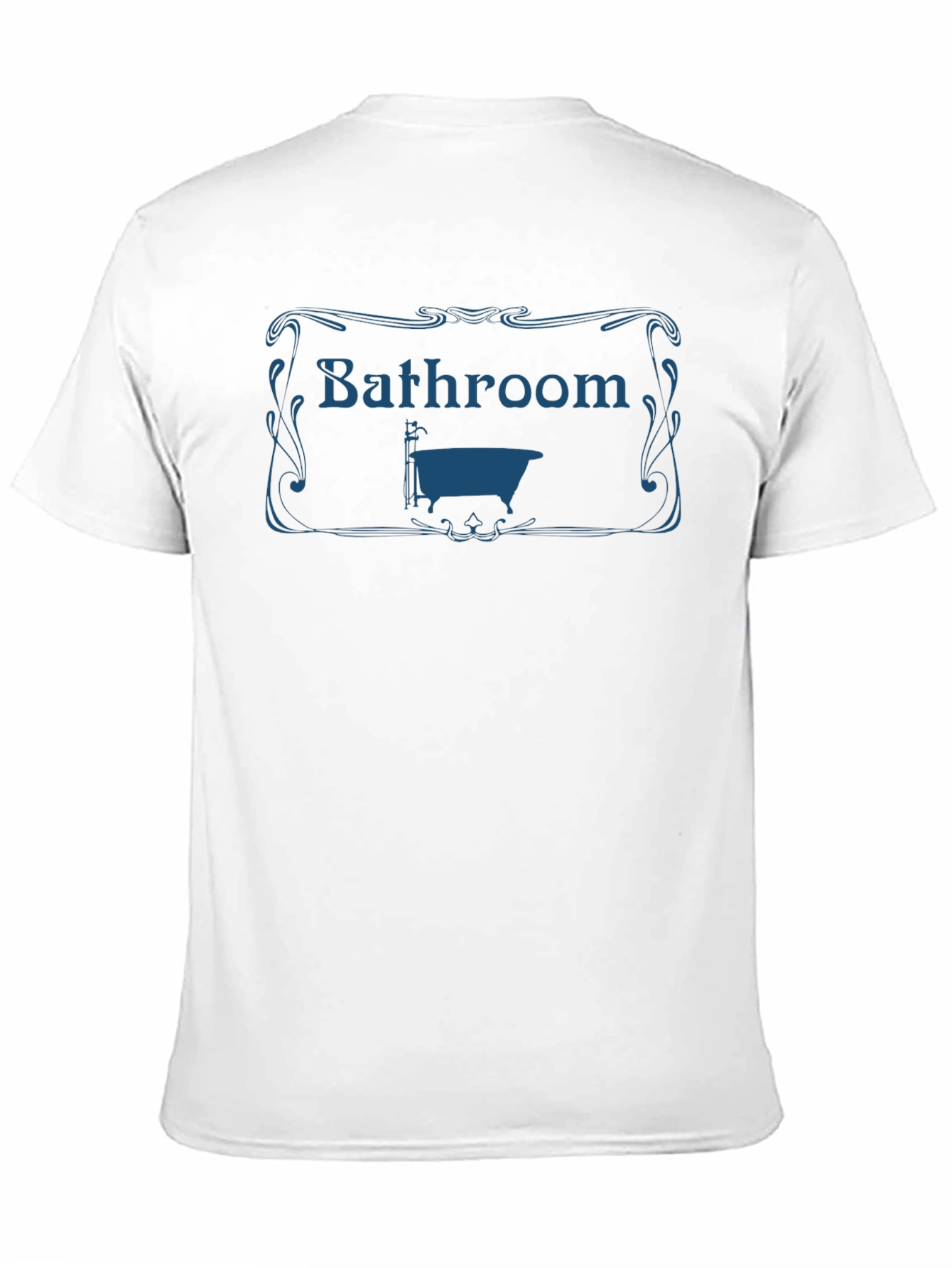 Bathroom Bathtub Graphic Tee - Black T-Shirt