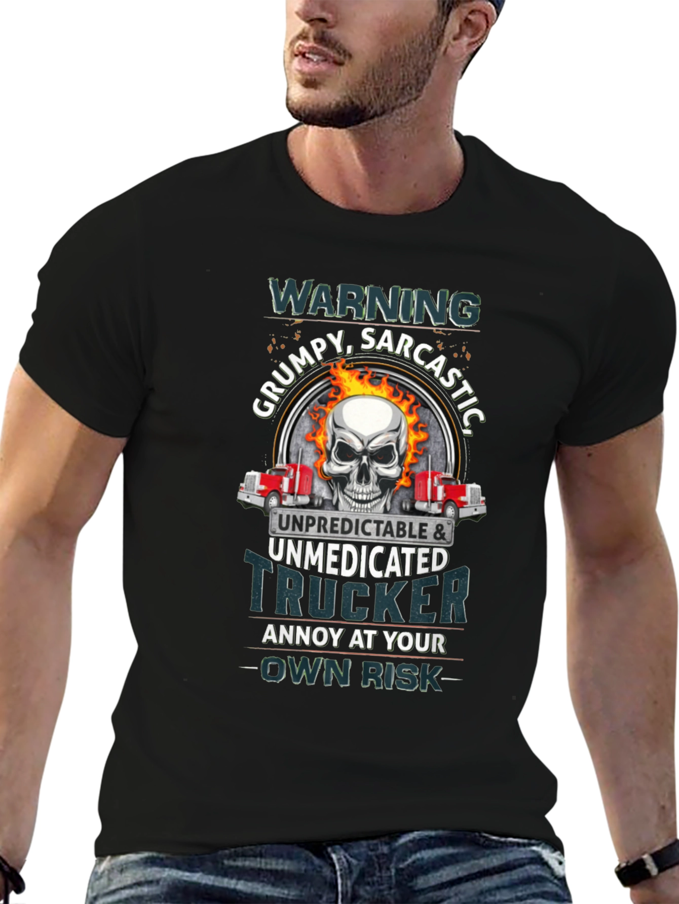 Grumpy Sarcastic Trucker T-Shirt