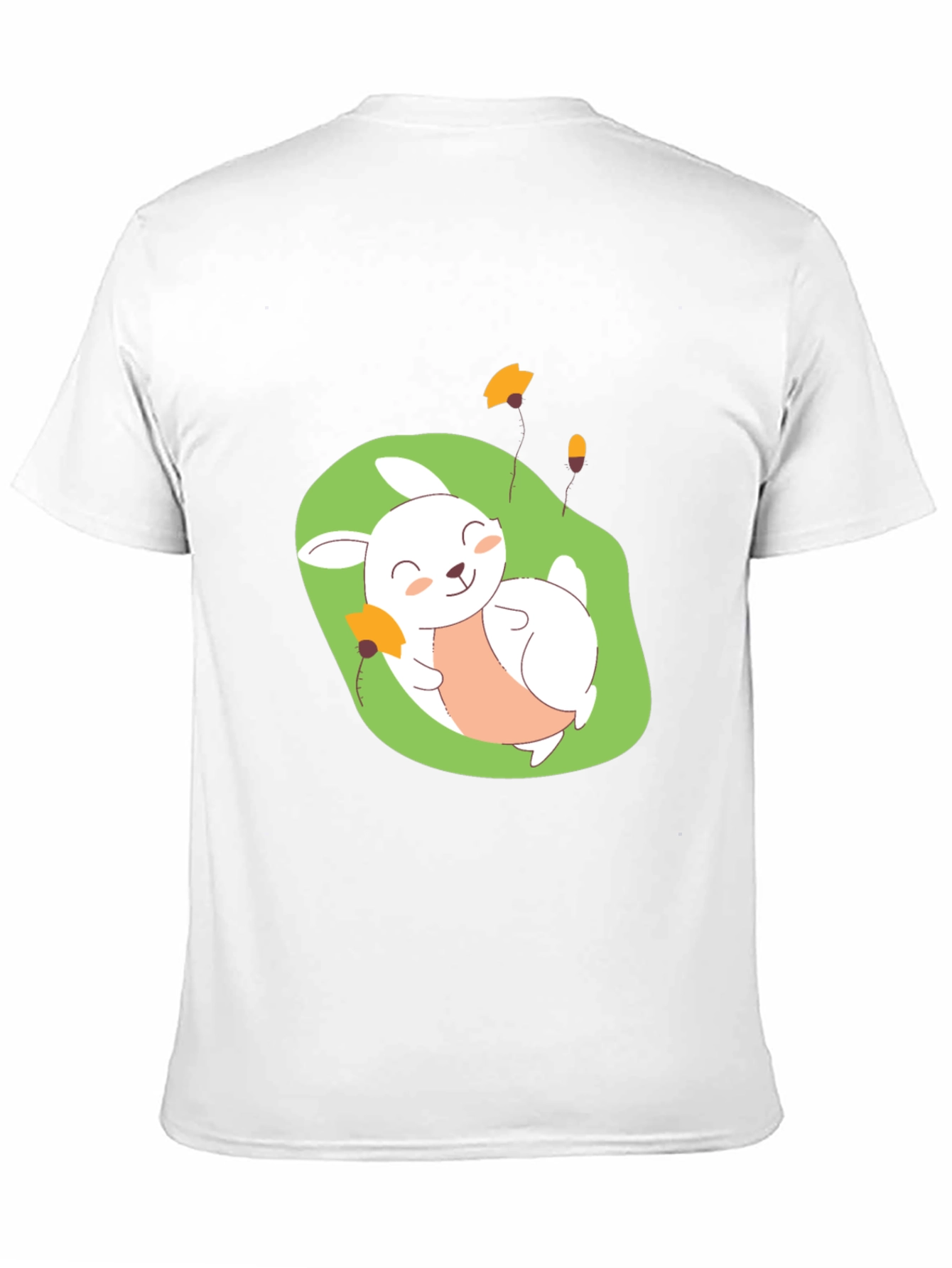 Cute Bunny Graphic Tee - Comfy Black T-Shirt
