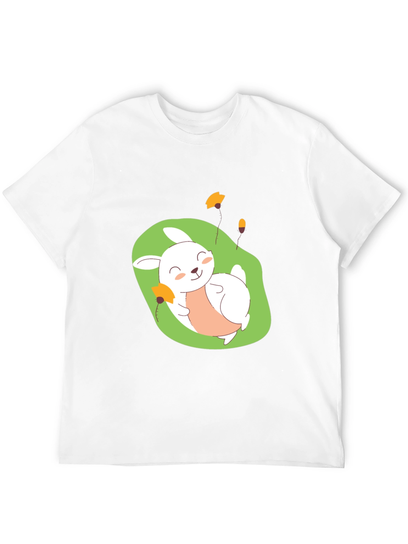 Cute Bunny Graphic Tee - Comfy Black T-Shirt