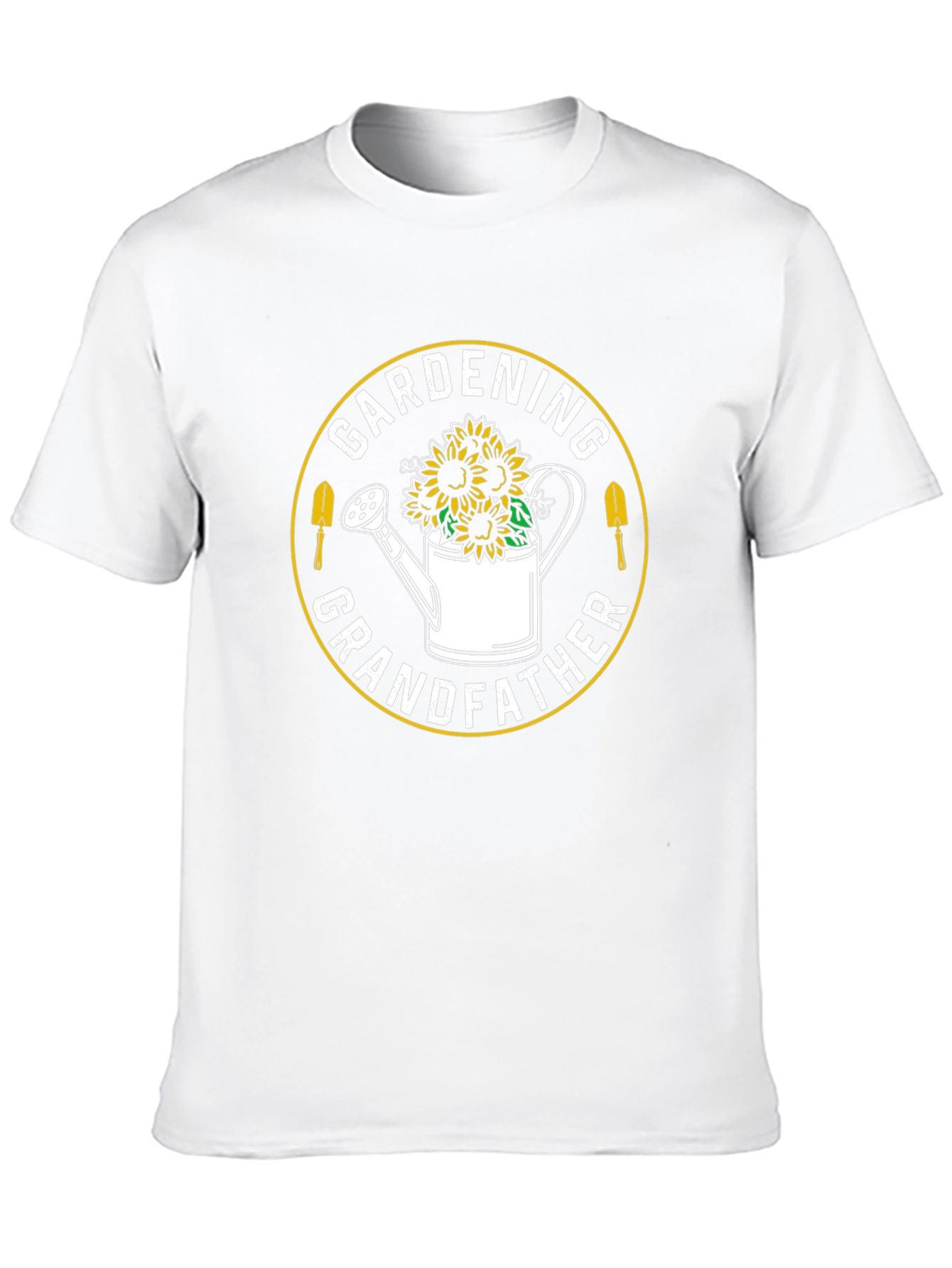 Gardening Grandfather T-Shirt - Sunflower Design