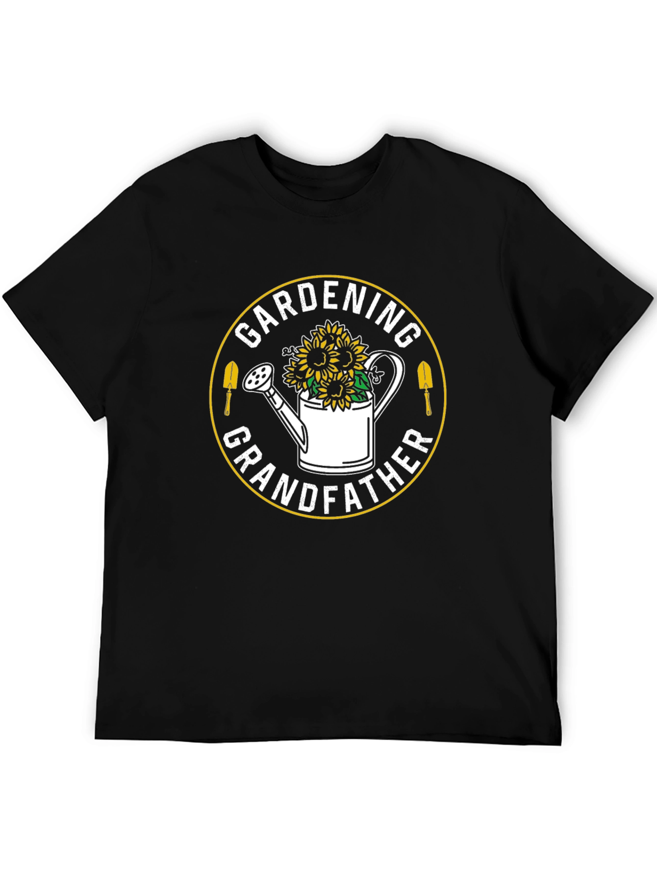 Gardening Grandfather T-Shirt - Sunflower Design