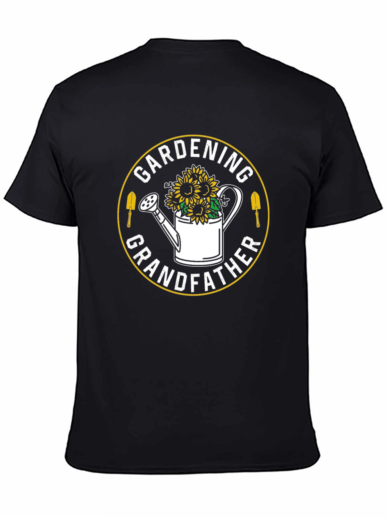 Gardening Grandfather T-Shirt - Sunflower Design