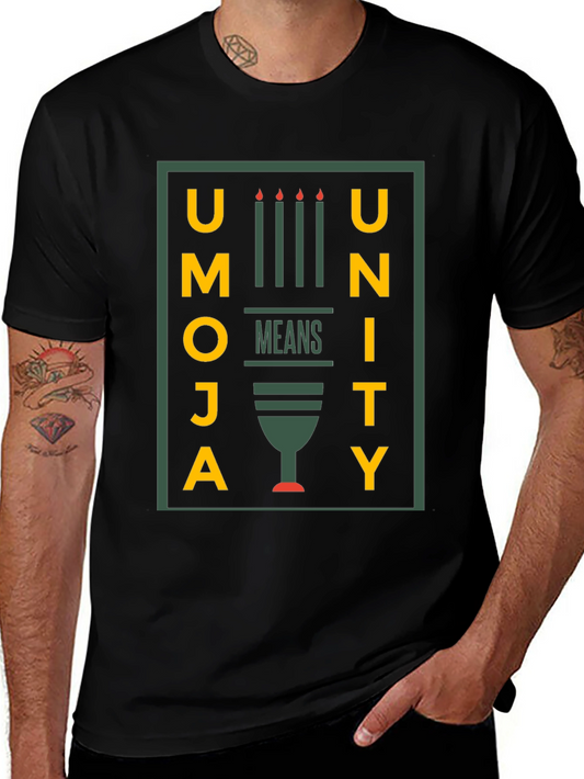 Umoja Unity Kwanzaa T-Shirt - Black Graphic Tee