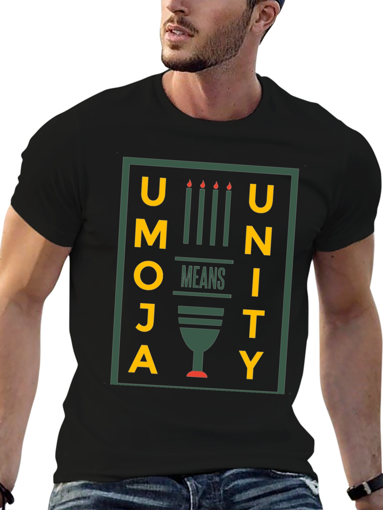 Umoja Unity Kwanzaa T-Shirt - Black Graphic Tee
