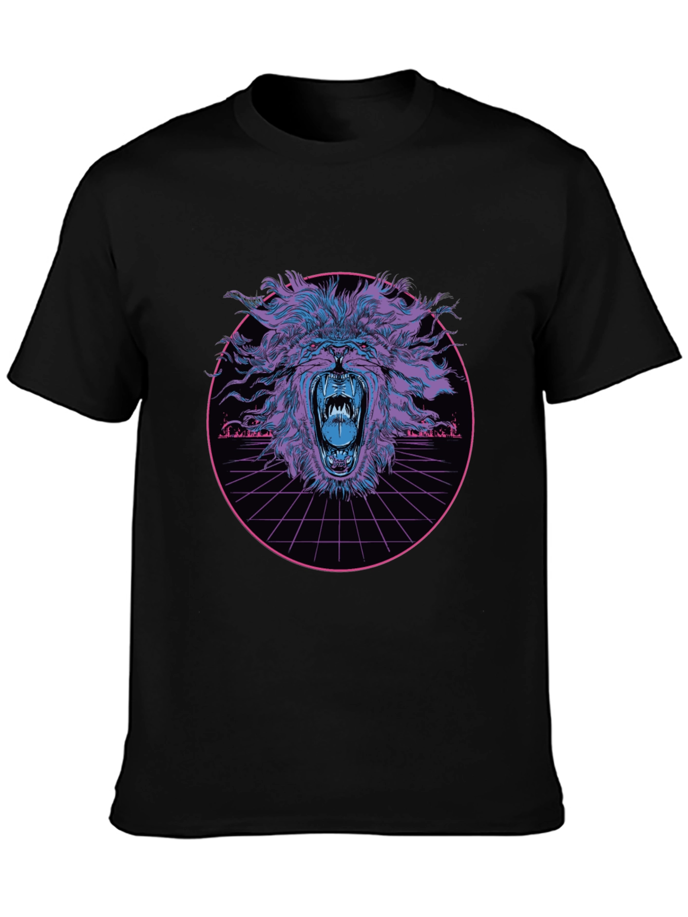 Retro Lion Graphic T-Shirt
