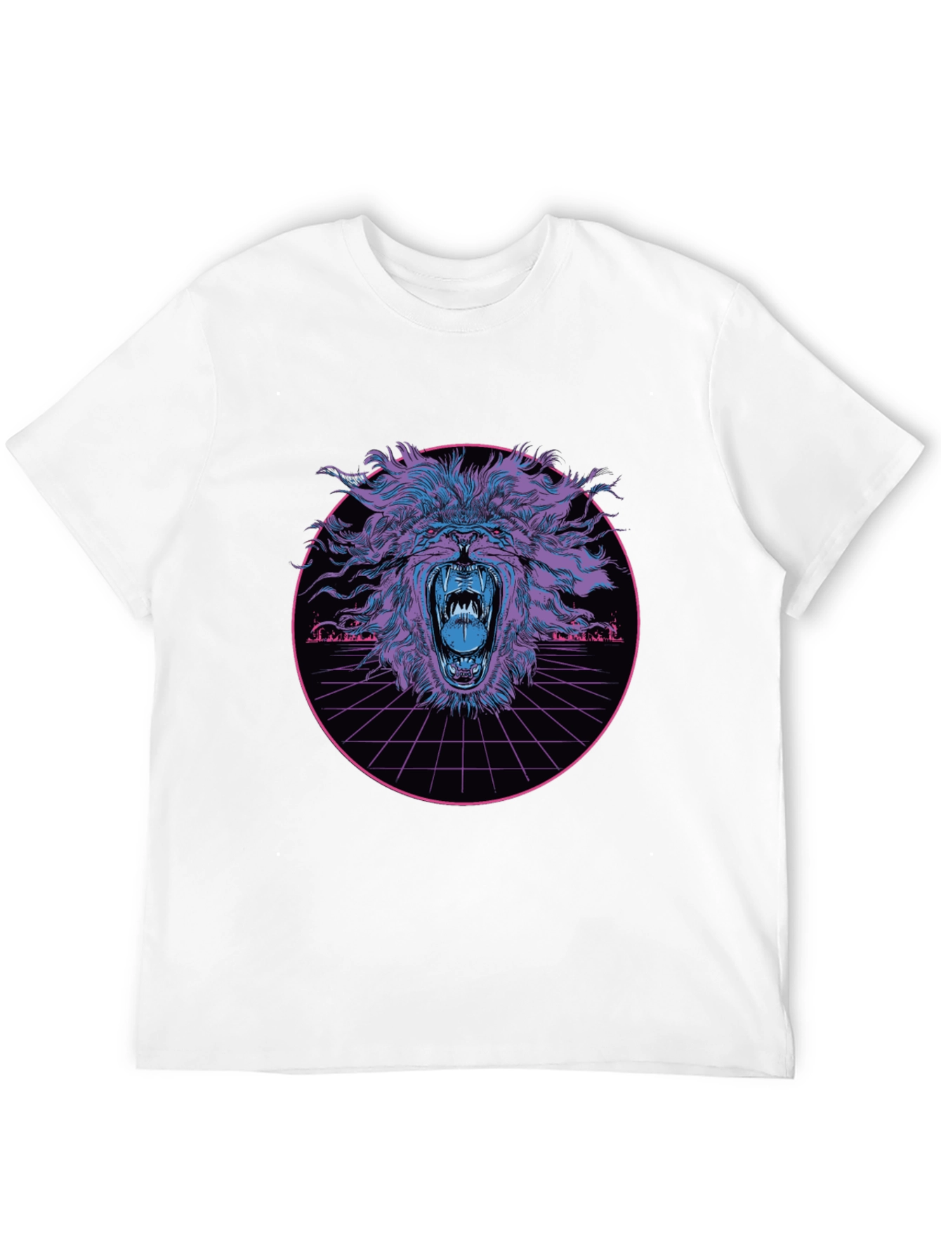 Retro Lion Graphic T-Shirt